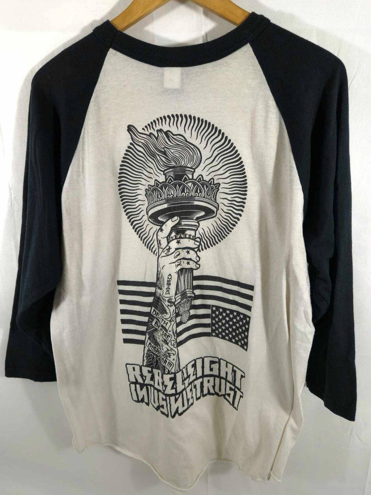 Designer vintage Rebel Light Graphic Tee - 3/4 Sleeve Size US L / EU 52-54 / 3 - 1 Thumbnail
