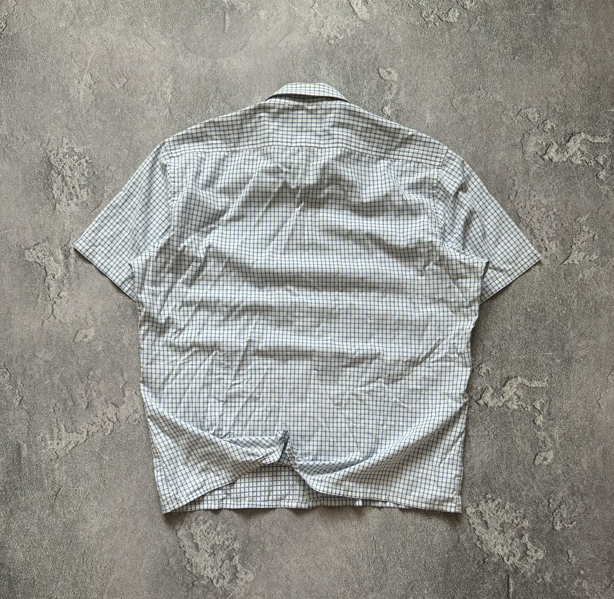 Vintage × Yves Saint Laurent YvesSaintLaurent YSL XL checkered shirt button up polo tee Size US XL / EU 56 / 4 - 12 Thumbnail