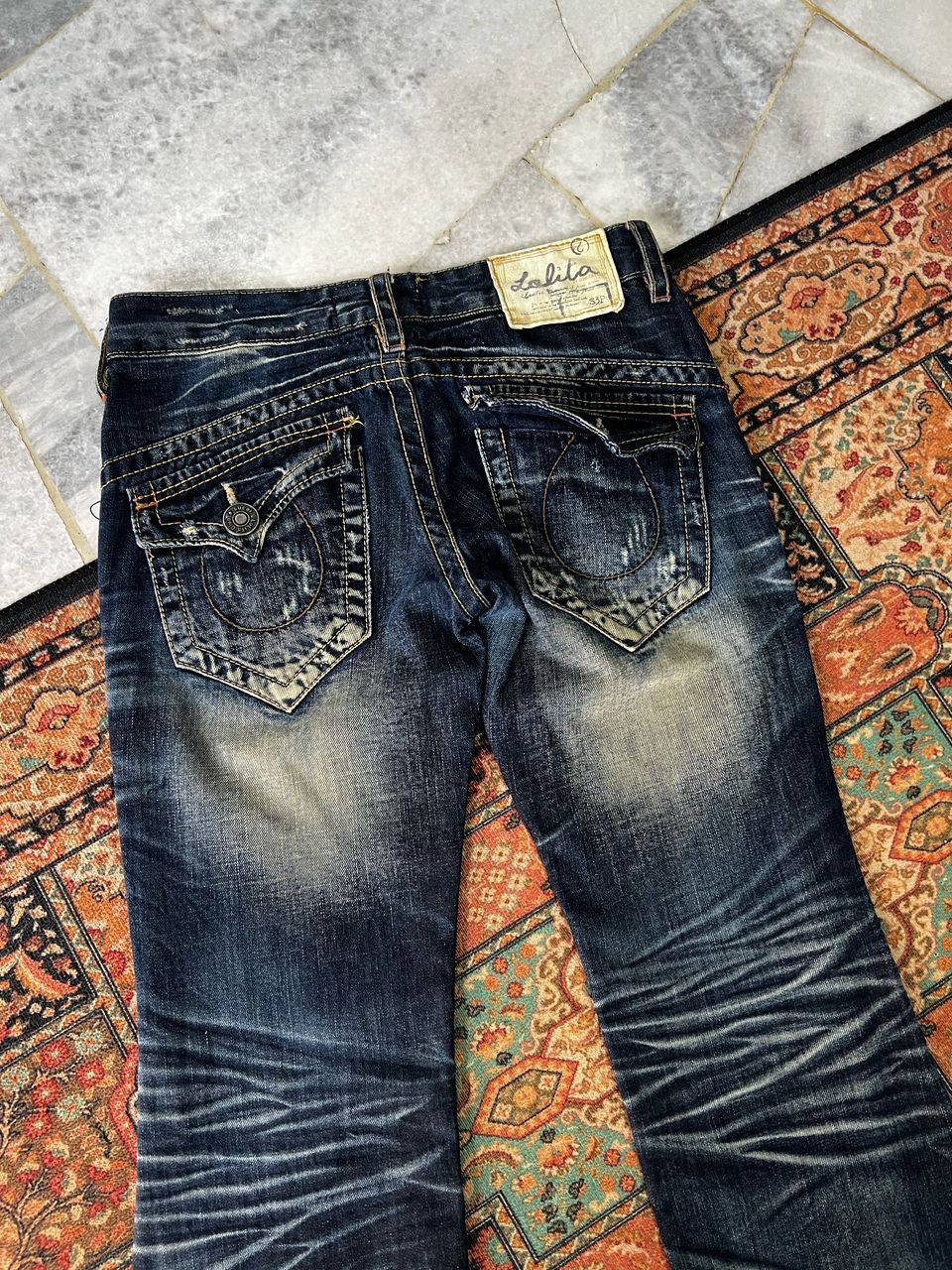 Japanese Brand Yoshitomo Nara Lolita Distressed Jeans Size US 31 - 6 Thumbnail