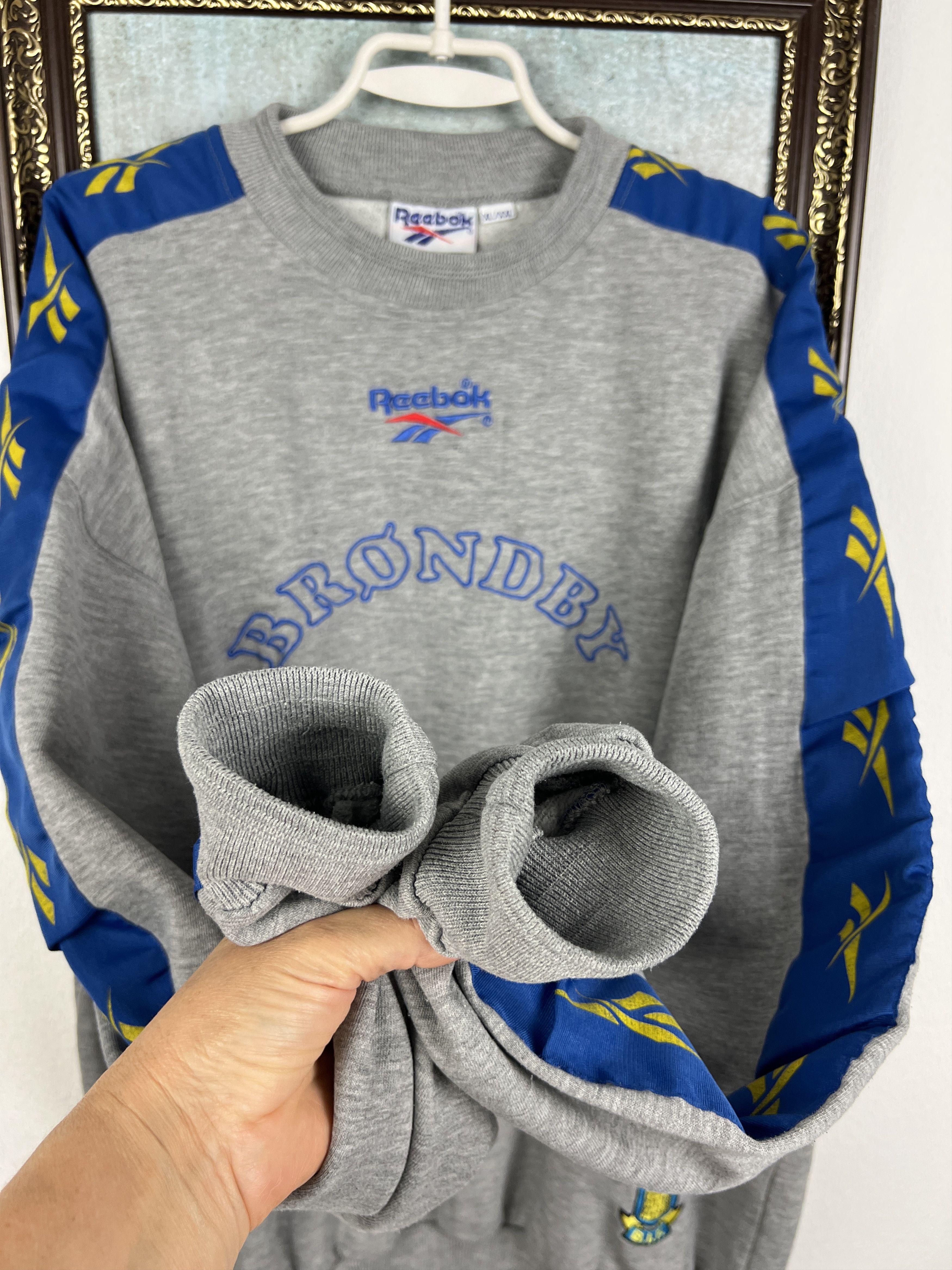 Reebok Vintage 90's Brondby Football Sweatshirt Soccer Track Top Size US XXL / EU 58 / 5 - 5 Thumbnail