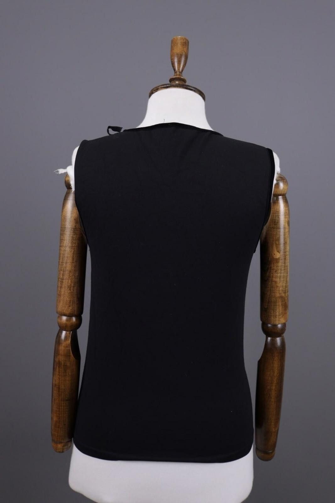 Wolford Wolford Black Sleeveless Bodycon Tank Top Shirt Size L Size L / US 10 / IT 46 - 7 Thumbnail