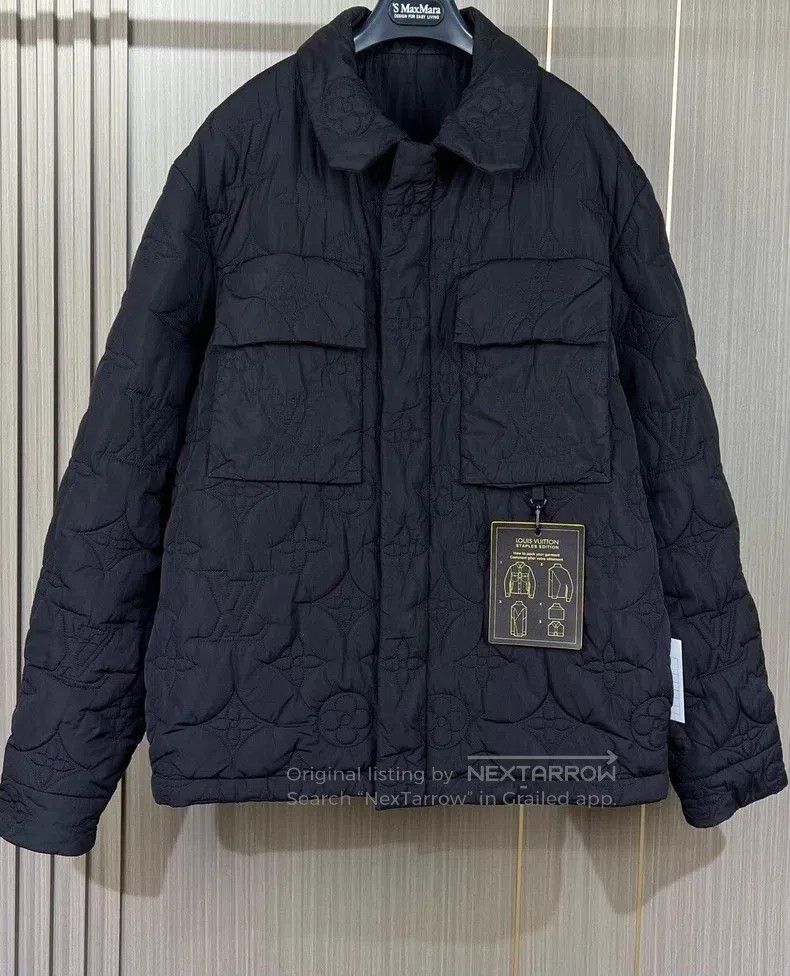 Louis Vuitton Louis Vuitton Black Embossed Corset Cotton Jacket Size US L / EU 52-54 / 3 - 2 Thumbnail