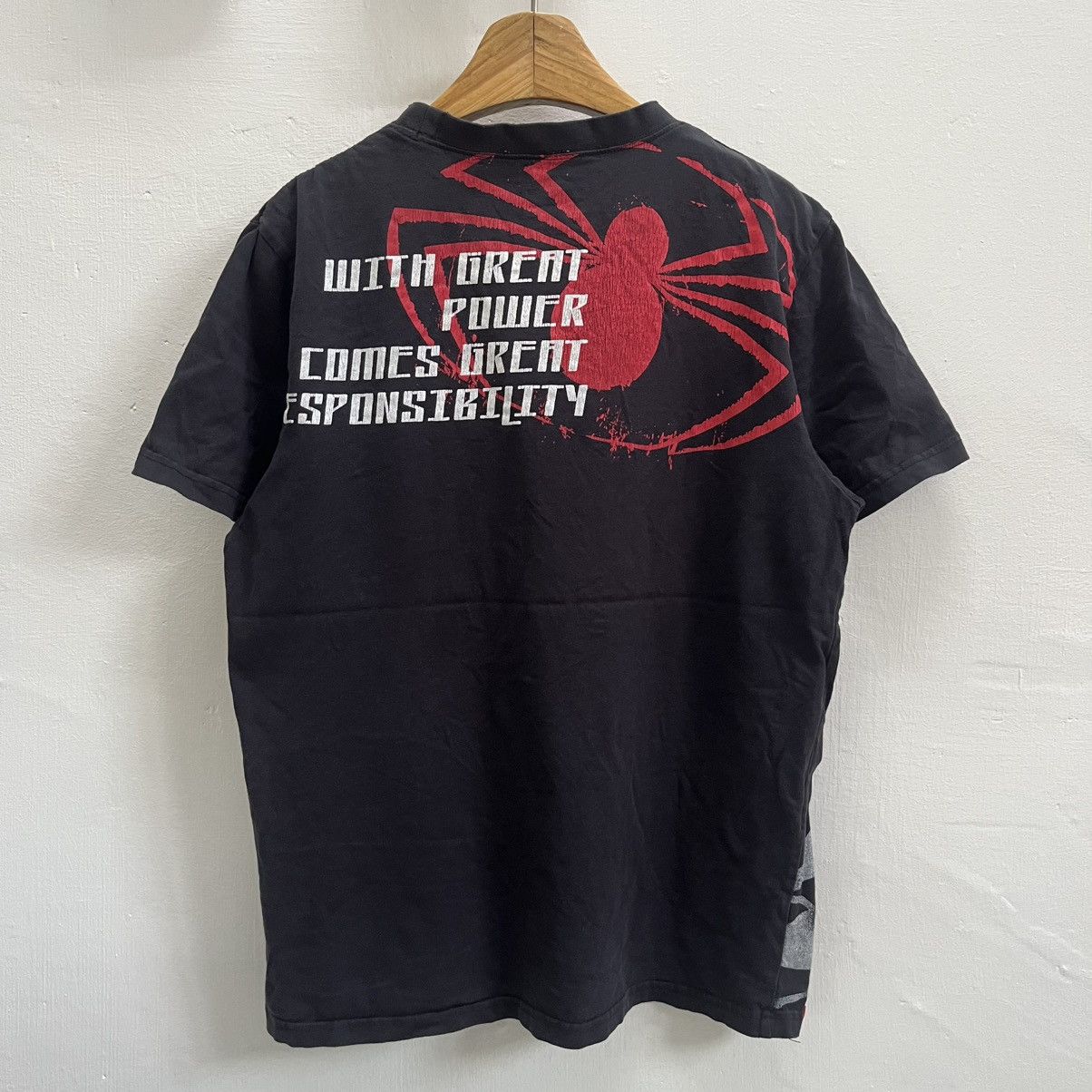Marvel Comics Rare Vintage Spiderman AOP Quotes Tees Cartoon Size US S / EU 44-46 / 1 - 2 Thumbnail