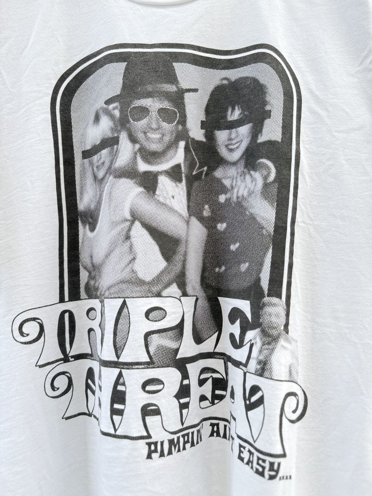 Vintage Vintage Triple Threat Pimpin Ain’t Easy Playboy Usa Tee Size US L / EU 52-54 / 3 - 2 Thumbnail