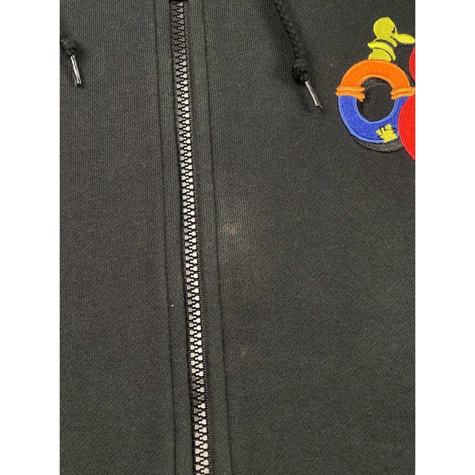 Mickey & Co. Disney Hoodie Sweatshirt Full Zip 2008 World Parks Sz S Mens Black Mickey Goofy Disney Mickey & Co. Hoodie Unisex Adults 90s Embroidered Zip Size US S / EU 44-46 / 1 - 6 Thumbnail