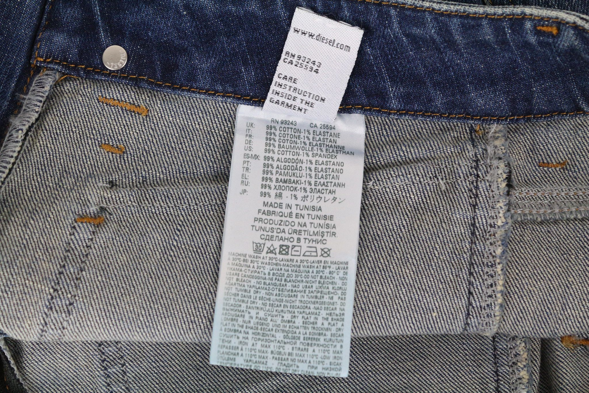 Diesel D-EARLIE 089AR W26/L32 Blue High Waist Stretch Jeans 69896 Size 26" / US 2 / IT 38 - 9 Thumbnail