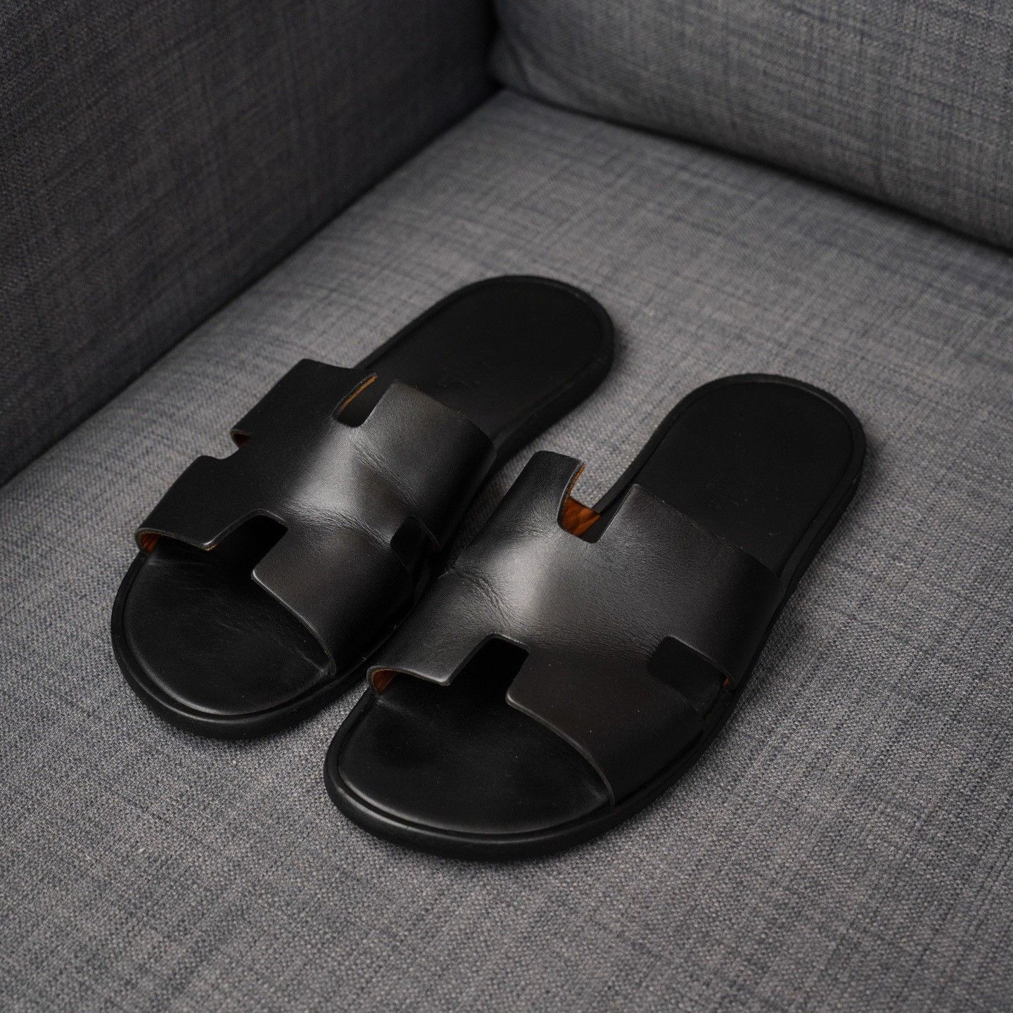 Hermes Hermes Black Sandals 9 Men Size US 9 / EU 42 - 1 Thumbnail