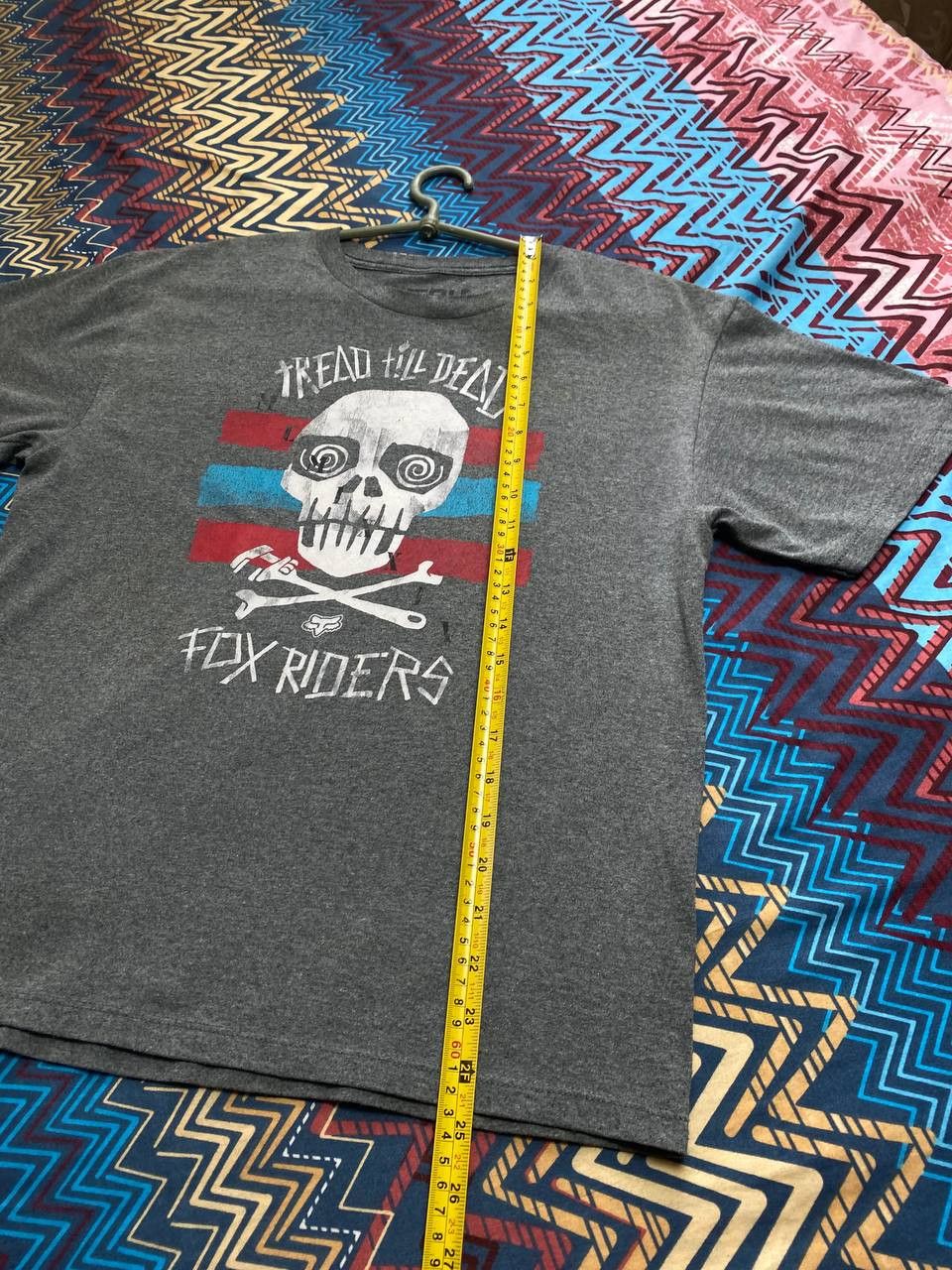 Fox Racing × Vintage Fox Racing Black T-Shirt Grey Camo Logo Classic Vintage Size US XL / EU 56 / 4 - 8 Thumbnail