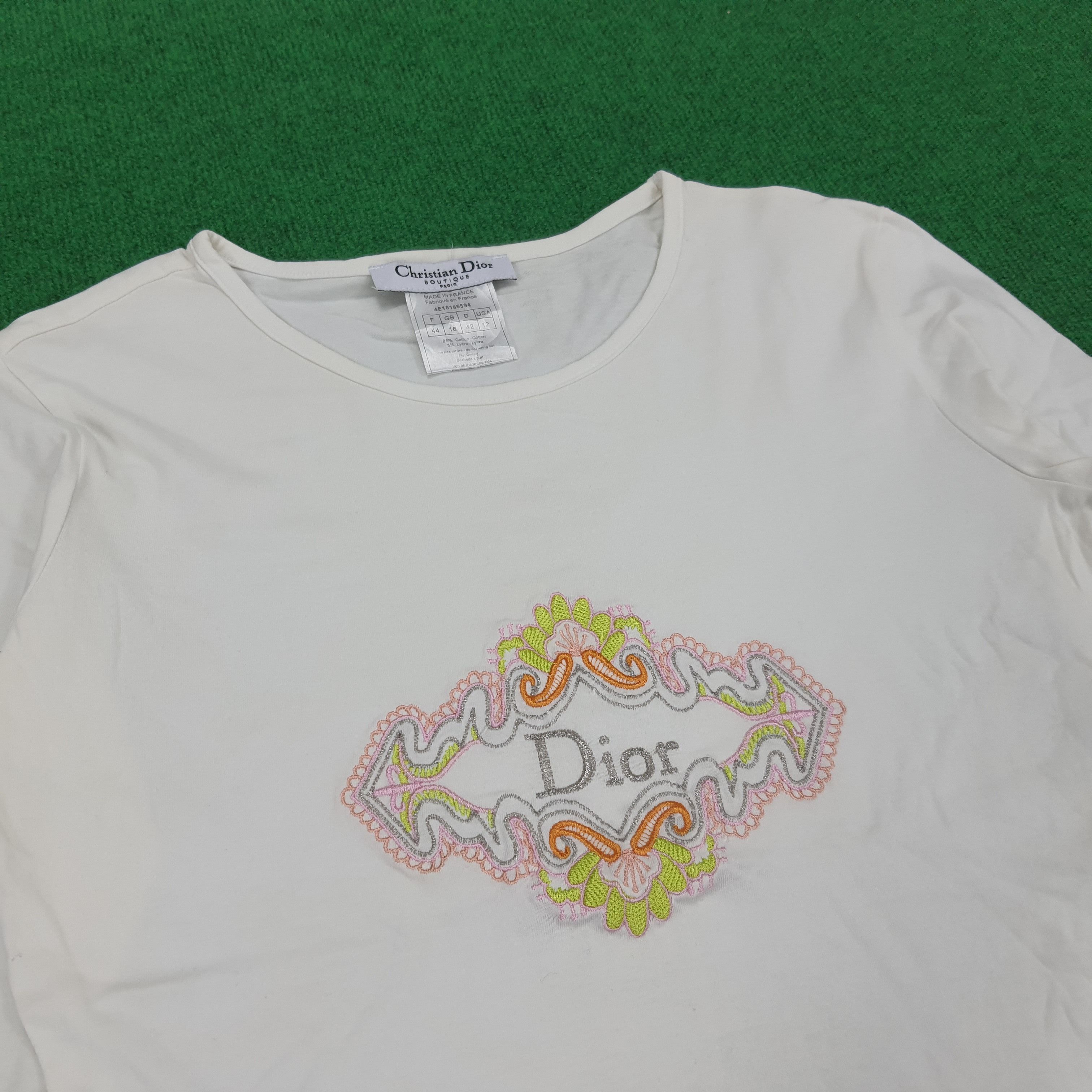 Christian Dior Monsieur × Vintage Vintage Chrisitan Dior Italian Brand T-shirt Size S / US 4 / IT 40 - 2 Thumbnail