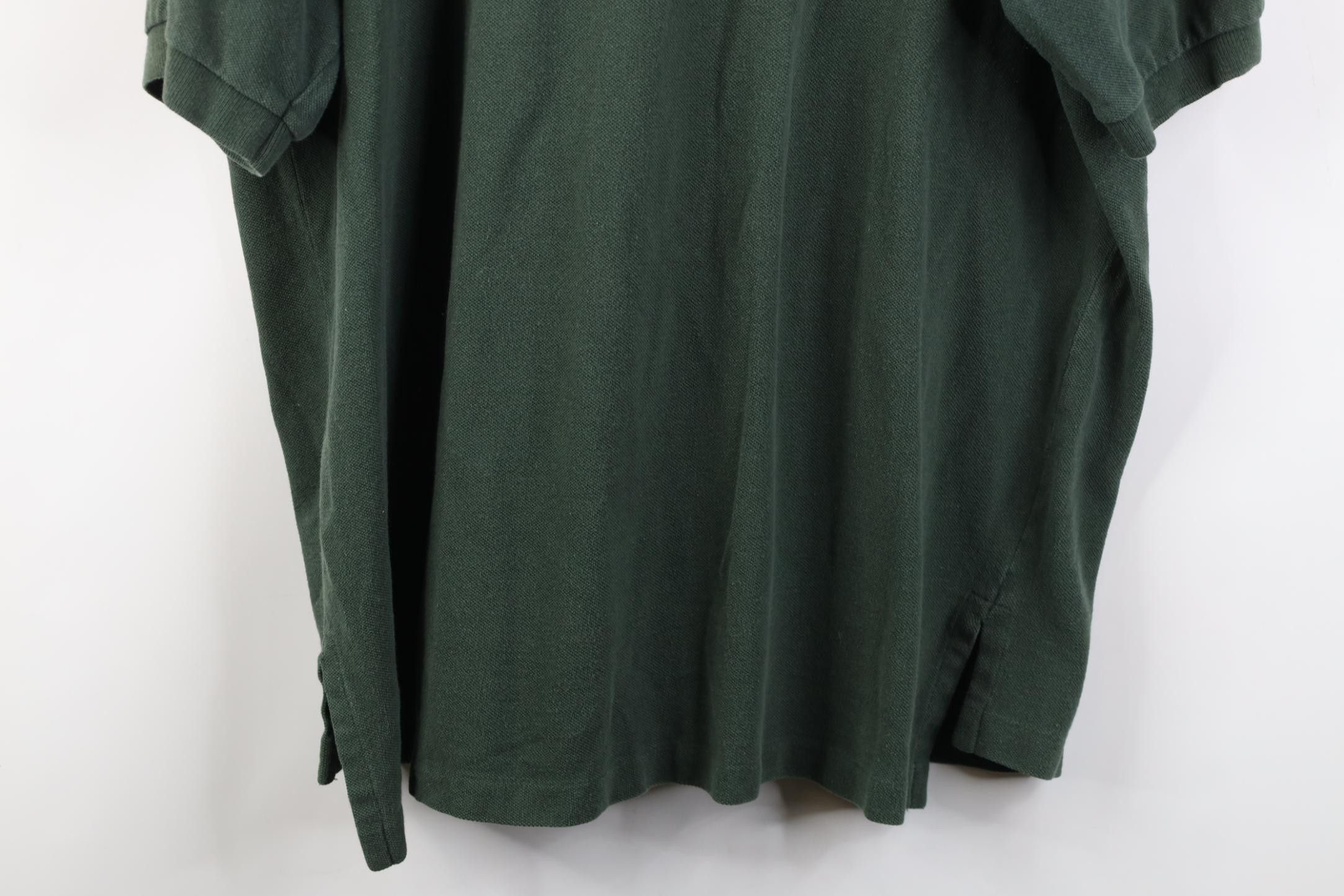 Polo Ralph Lauren Vintage 90s Ralph Lauren Pique Cotton Golf Polo Shirt Green Size US XL / EU 56 / 4 - 14 Thumbnail