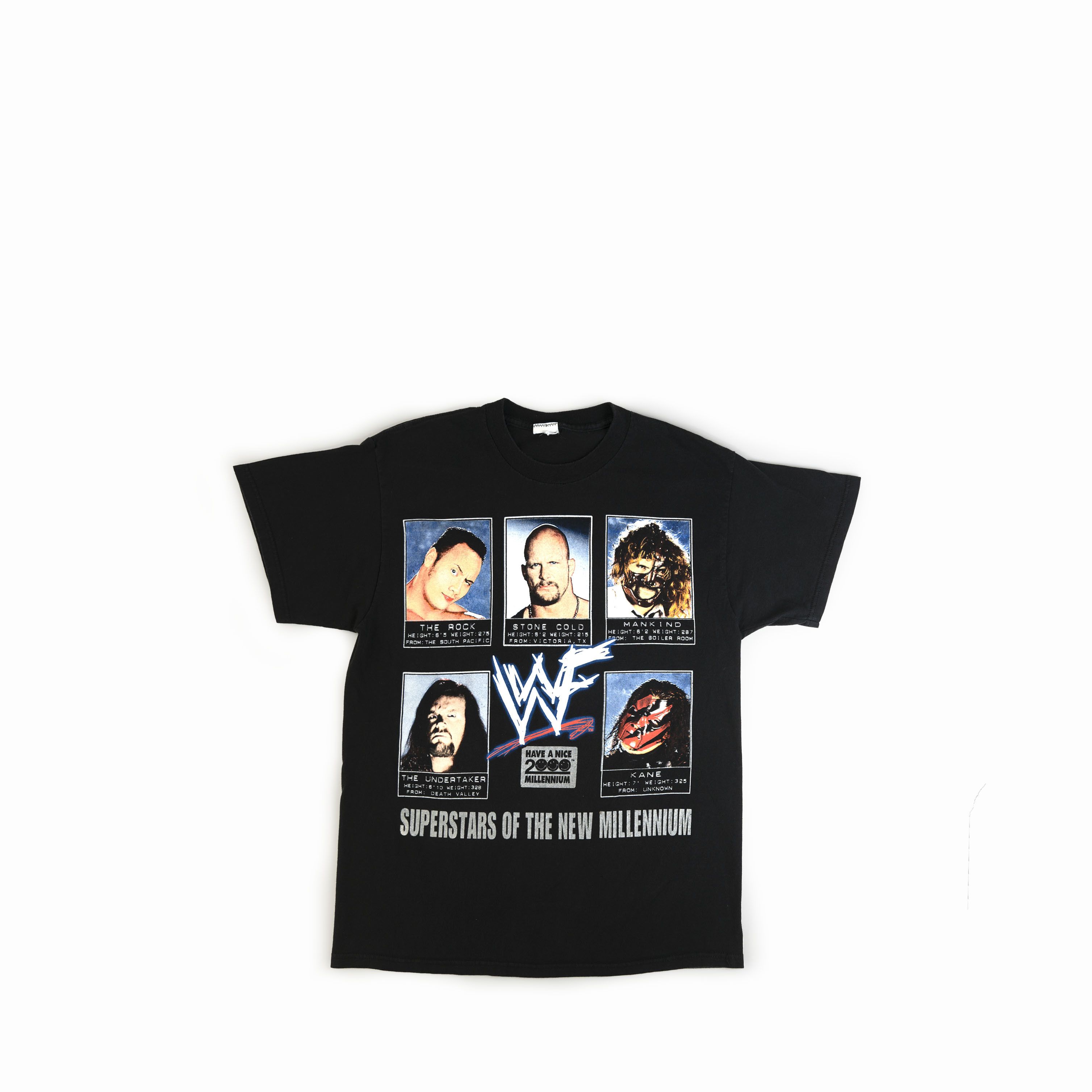 Vintage Vintage 2000 WWF Stone Cold Kane Rock Undertaker Tee Shirt Size US L / EU 52-54 / 3 - 1 Thumbnail