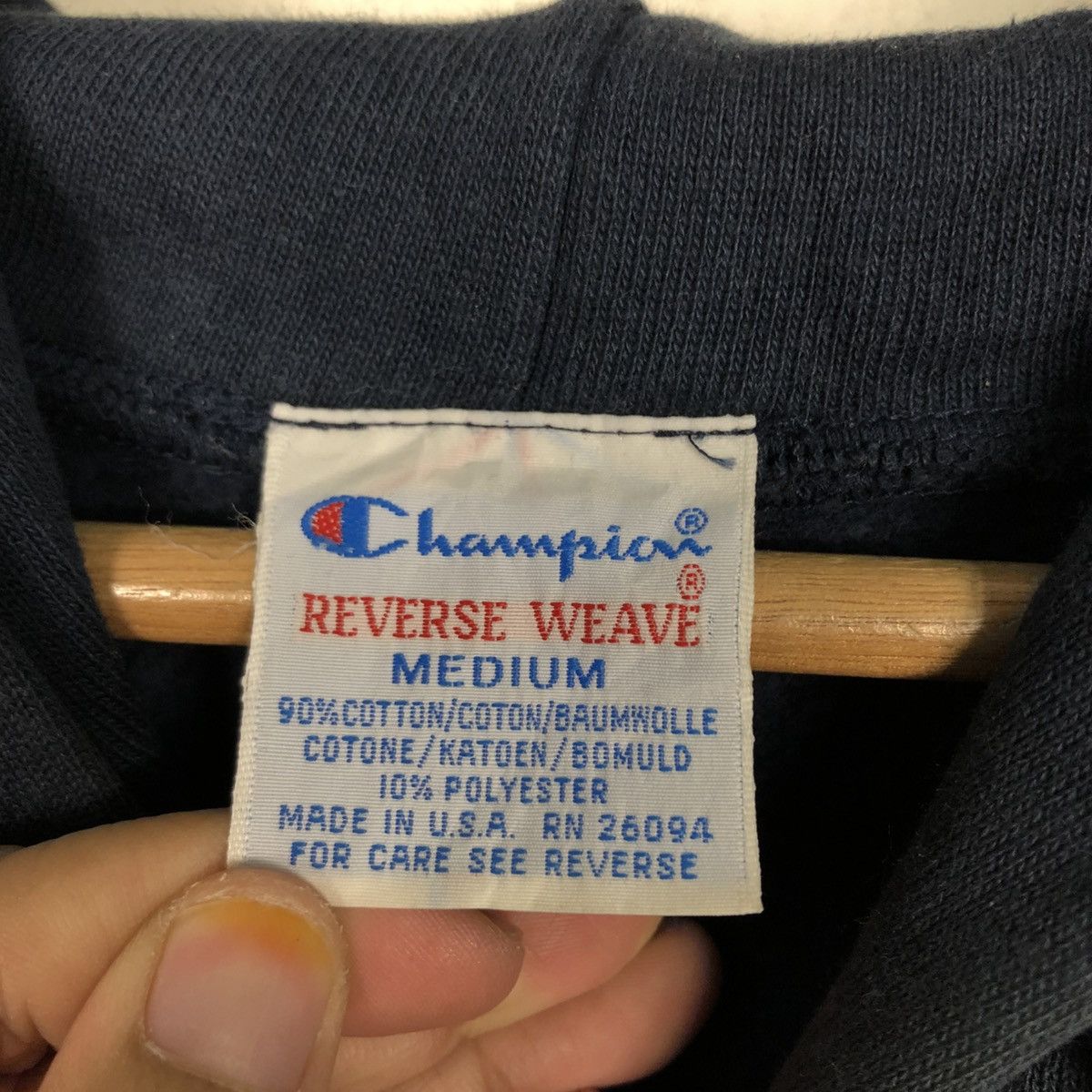 Champion 📌Vintage Hoodie Pull Over Champion Reverse Weave Made in Usa Size US M / EU 48-50 / 2 - 17 Thumbnail