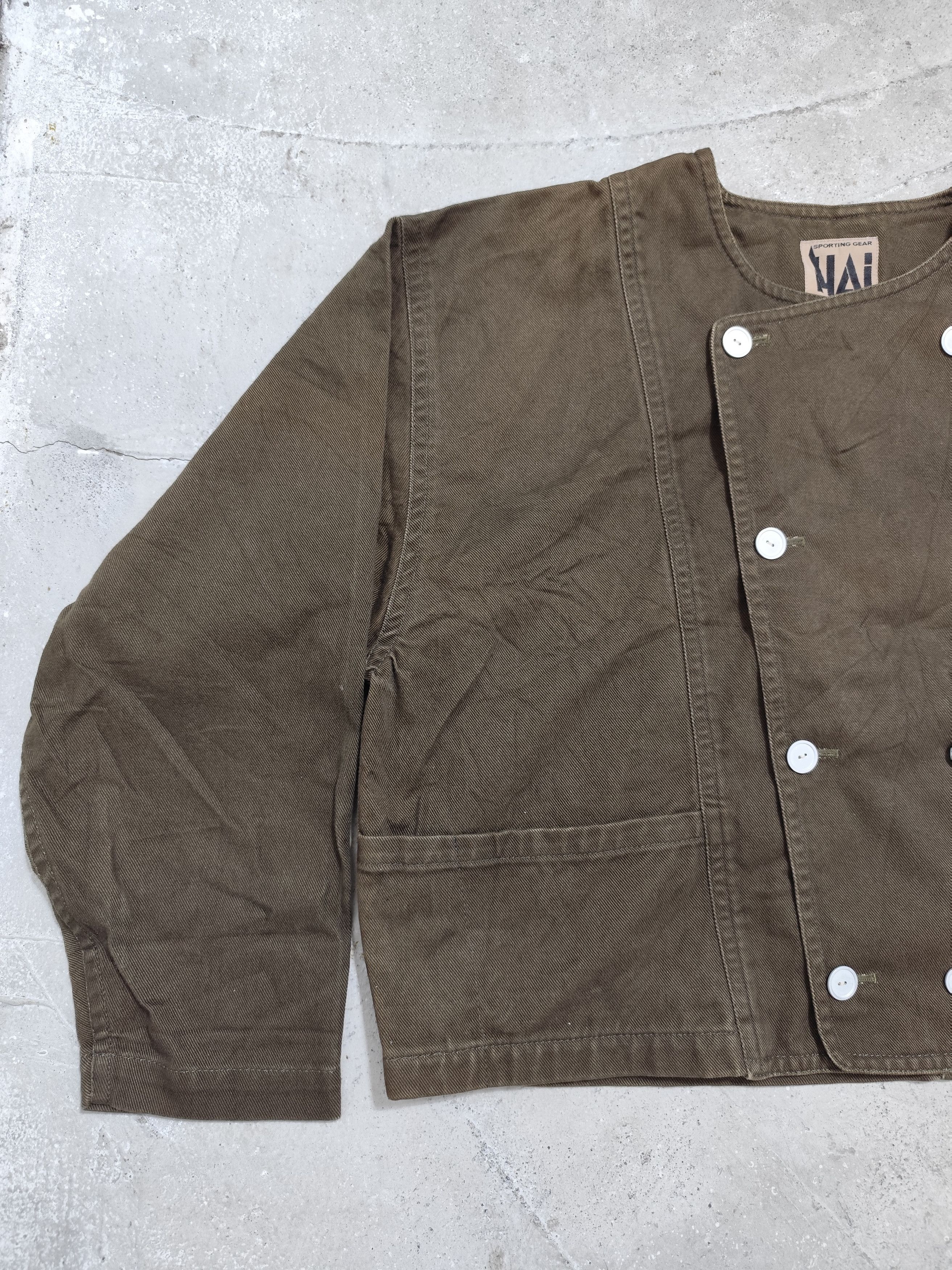 Hai Sporting Gear HAI SPORTING GEAR MIYAKE DESIGN STUDIO CROP DENIM JACKET Size US L / EU 52-54 / 3 - 3 Thumbnail