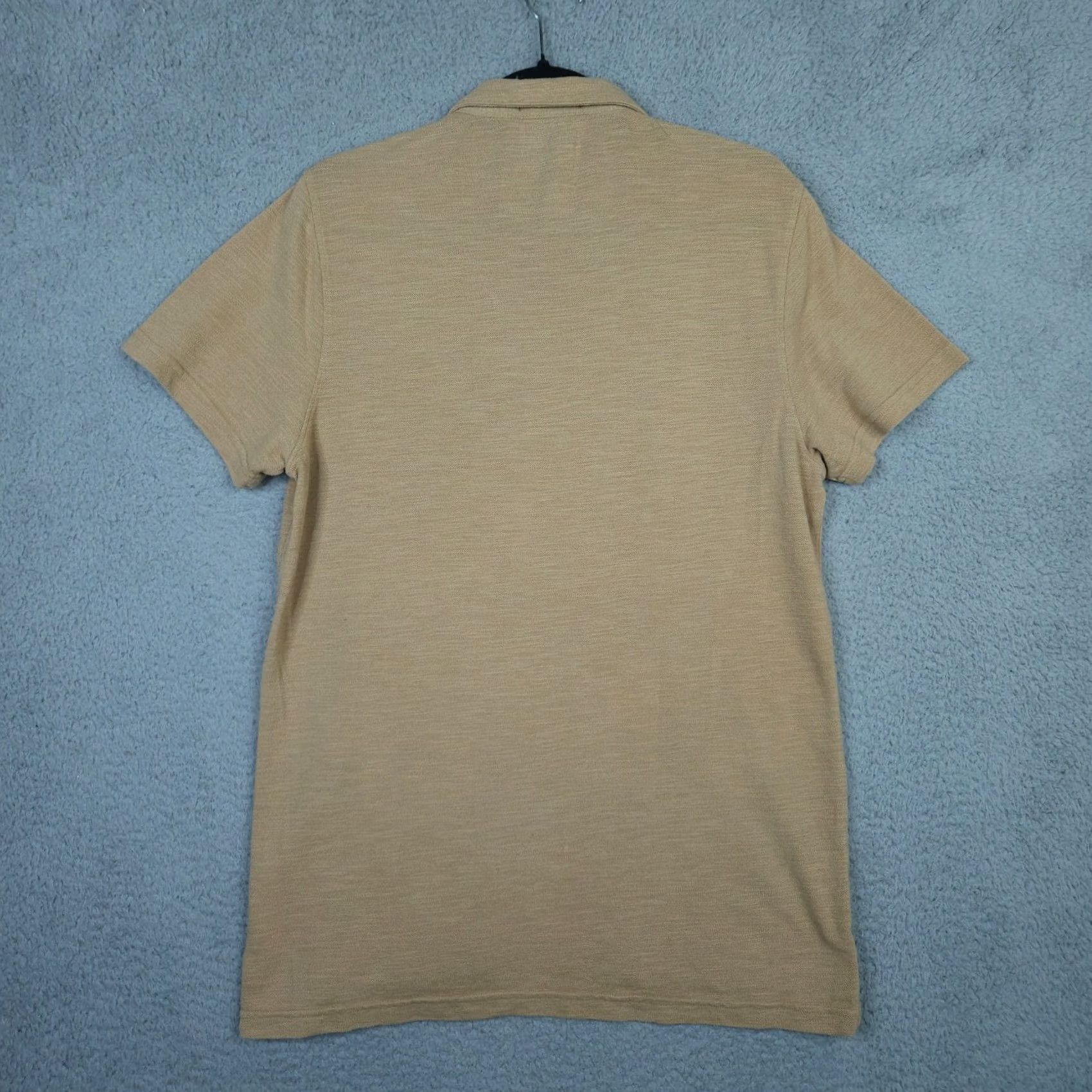 Sea New York New York Men's Polo Shirt Tan 1/4 Button Short Sleeve Size L Comfort Cotton Polyester Regular Fit Logo Sports Shirt Size US L / EU 52-54 / 3 - 2 Thumbnail