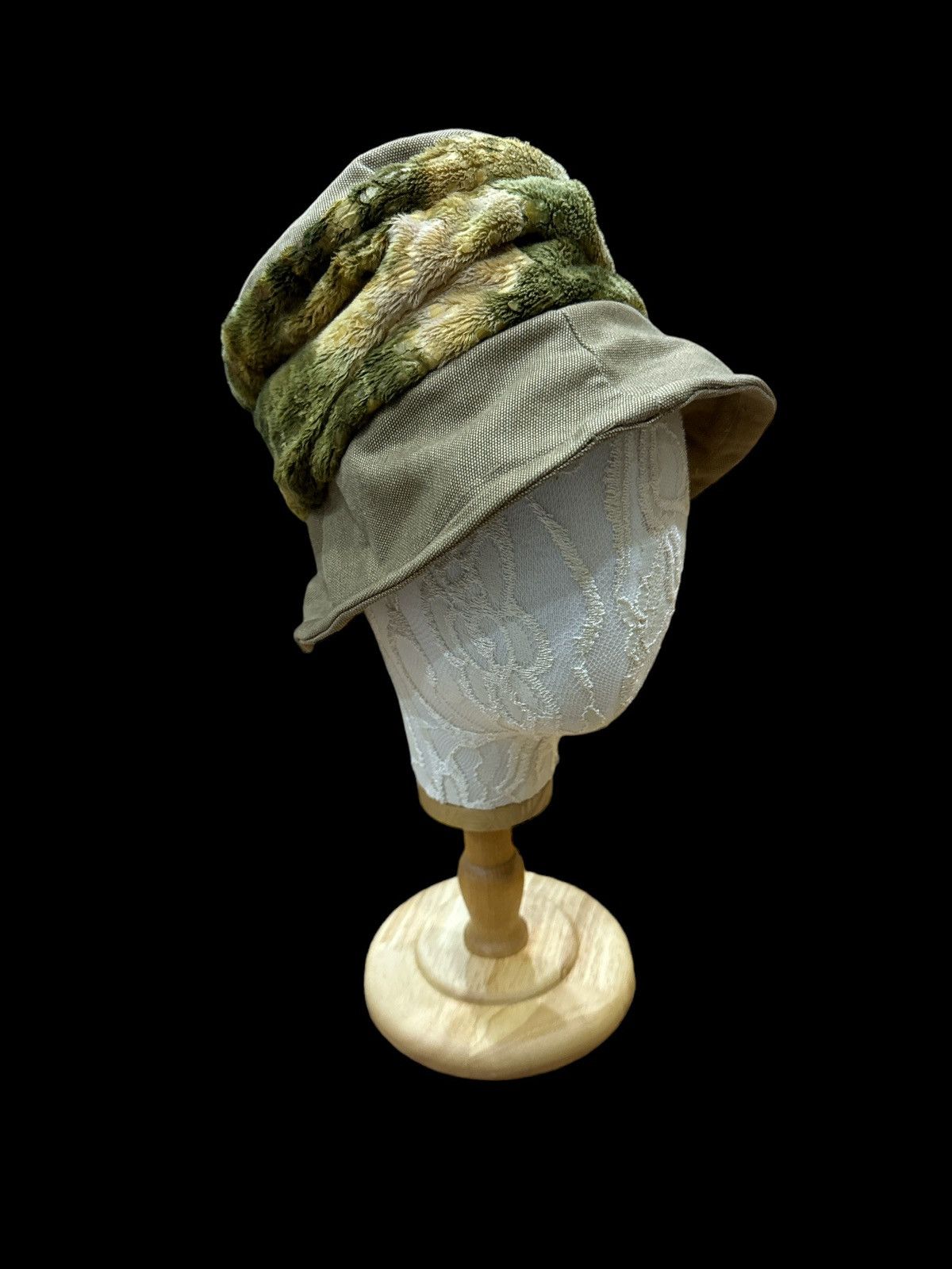 Japanese Brand × Vintage VINTAGE KURIHARA DENIM DAUX FUR BUCKET HAT DISTRESSED Size ONE SIZE - 1 Thumbnail