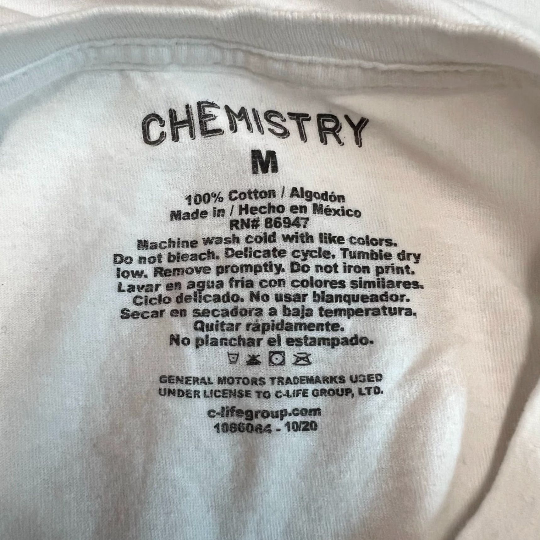Alchemist Real Chemistry Corvette Classics Graphic T Shirt Adult M White Logo Print Cars Theme Mens Size US M / EU 48-50 / 2 - 5 Thumbnail