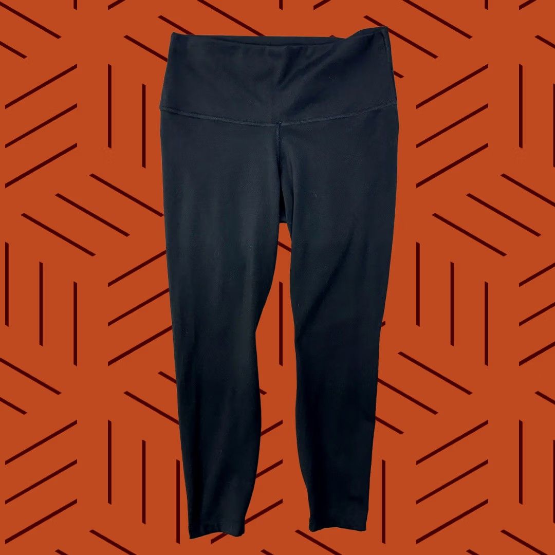 Nike Nike Womens Yoga Pants DM7023-010 Black 7/8 High Rise Tight Fit Leggings Size L Size 36" / US 14 / IT 50 - 1 Thumbnail