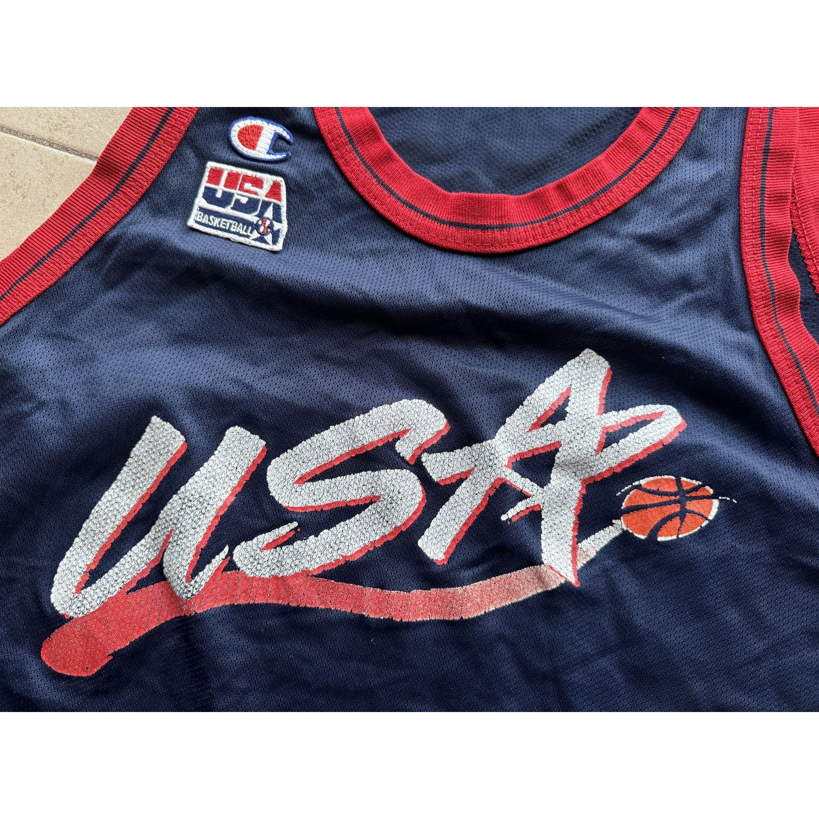 Champion × NBA × USA Olympics Atlanta 1996 Olympic DREAM Team USA Basketball jersey L vtg Size US L / EU 52-54 / 3 - 4 Thumbnail