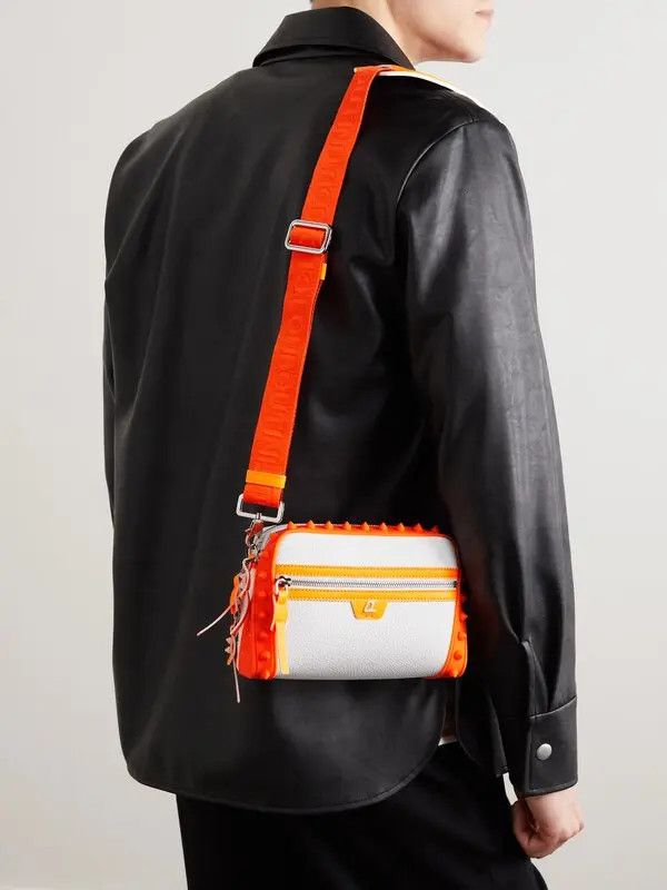 Christian Louboutin o1s1wg110125 Size: OS/Leather Messenger Bag in Orange Size ONE SIZE - 5 Thumbnail
