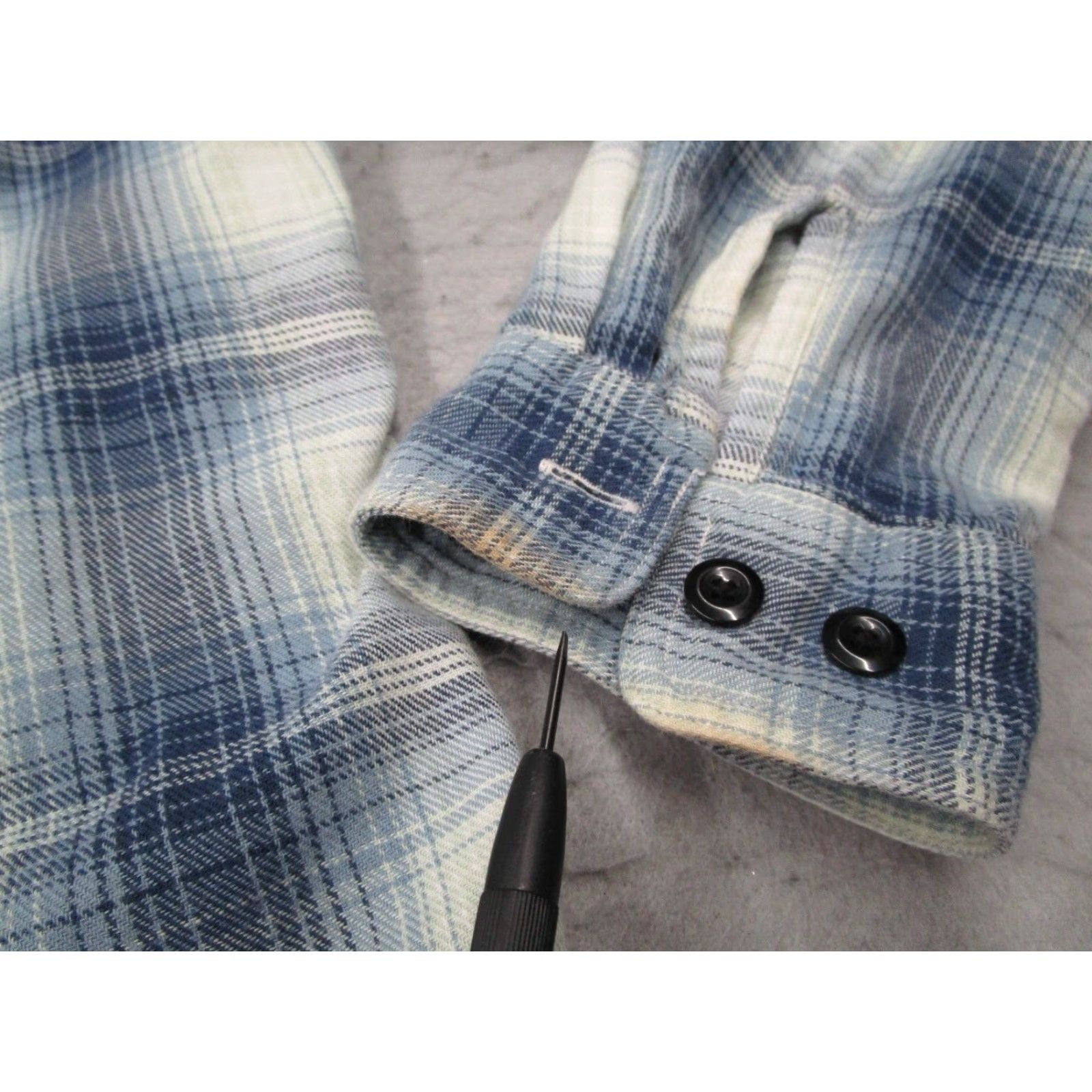 Ralph Lauren DENIM & SUPPLY RALPH LAUREN Shirt Mens XL Blue Check Button-Up Flannel Workwear Size US XL / EU 56 / 4 - 4 Thumbnail