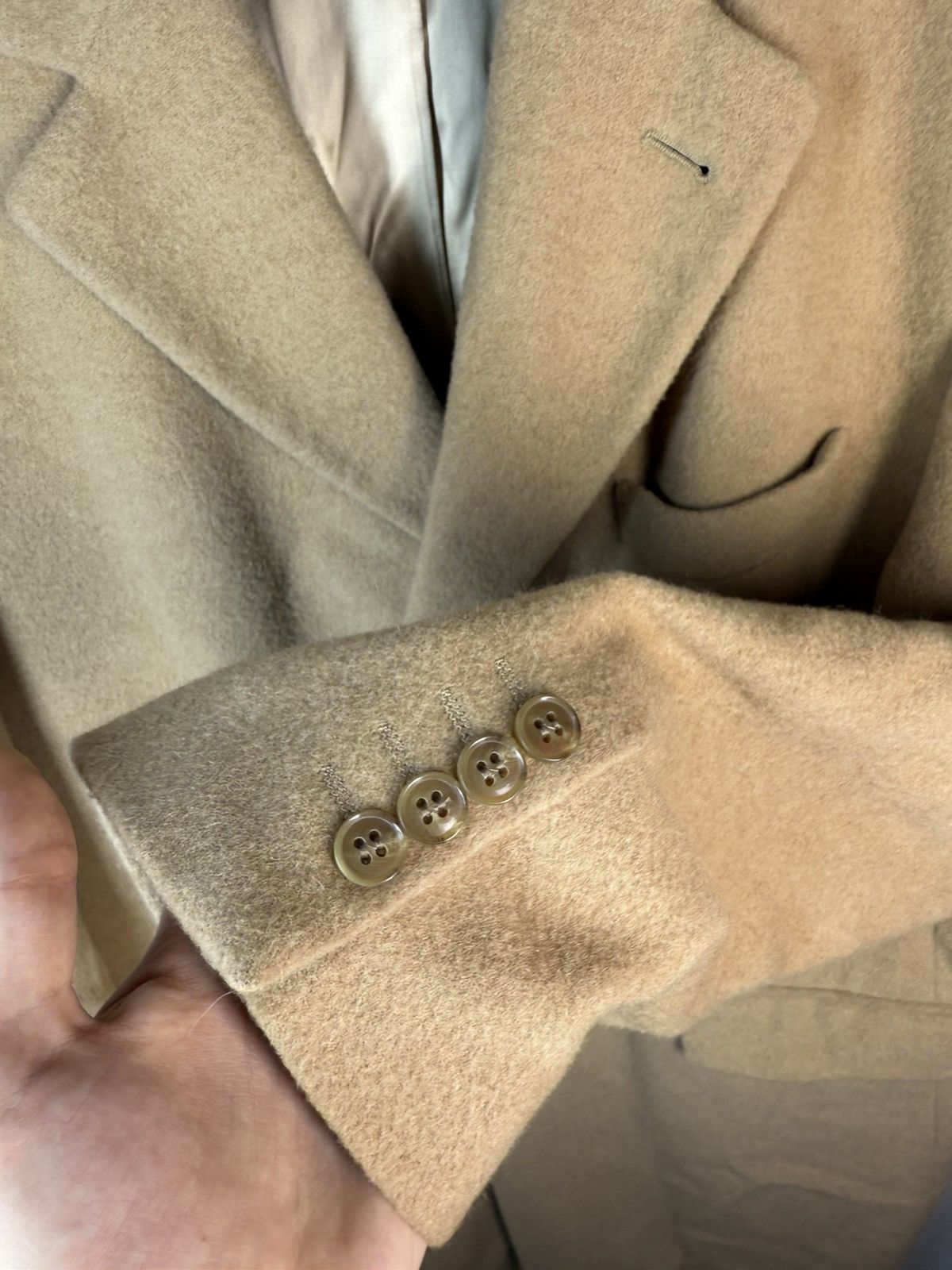 Yves Saint Laurent Camel Wool YSL Coat Soft Heavy Soft Long Beige Size US L / EU 52-54 / 3 - 8 Thumbnail