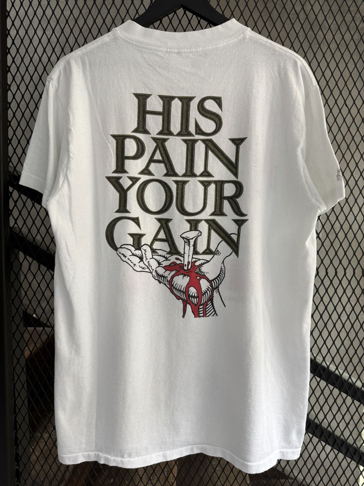 Other Vintage 1990 Lords Gym His Pain Your Gain Tee Size US L / EU 52-54 / 3 - 4 Thumbnail