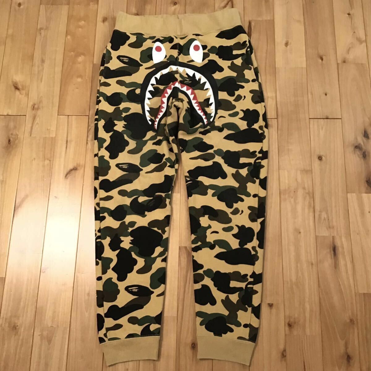 Bape BAPE 1st camo yellow shark sweat pants a bathing ape ★size M Size US 32 / EU 48 - 1 Thumbnail