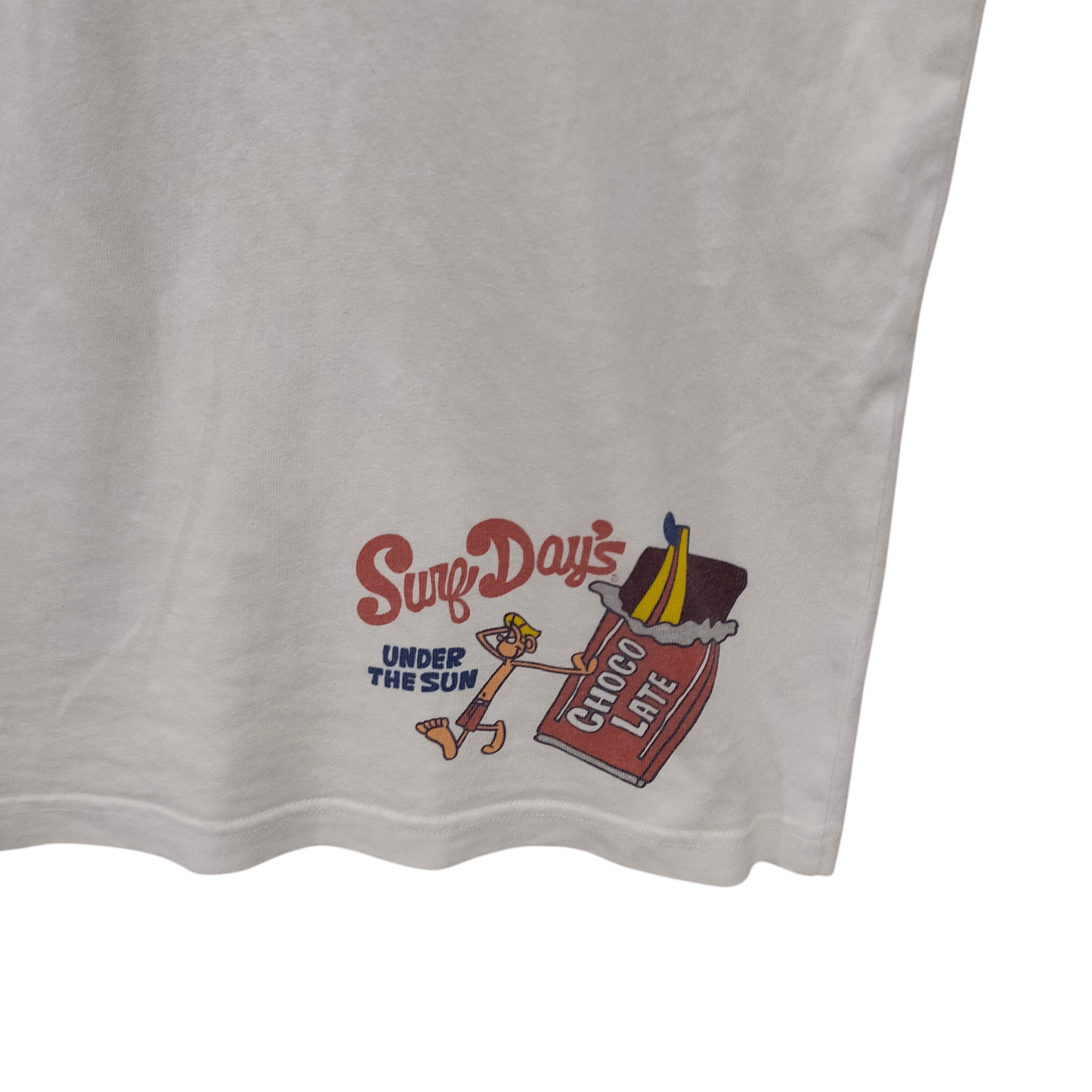 Japanese Brand Vintage Surf Day's Chocolate, Cute Cartoon Pocket Japanese T Size US M / EU 48-50 / 2 - 5 Thumbnail