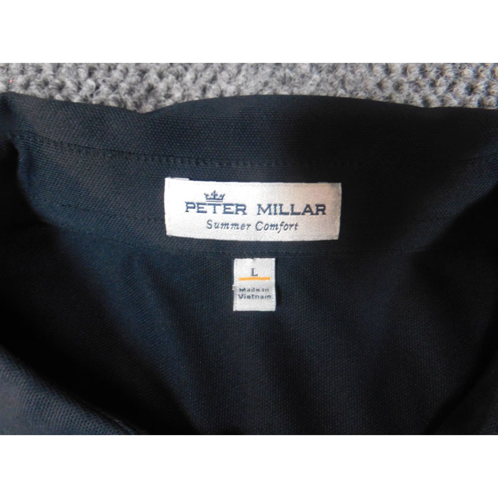 Peter Millar Peter Millar Summer Comfort Mens Shirt L Black Polo Sports Golf Stretch Size US L / EU 52-54 / 3 - 6 Thumbnail