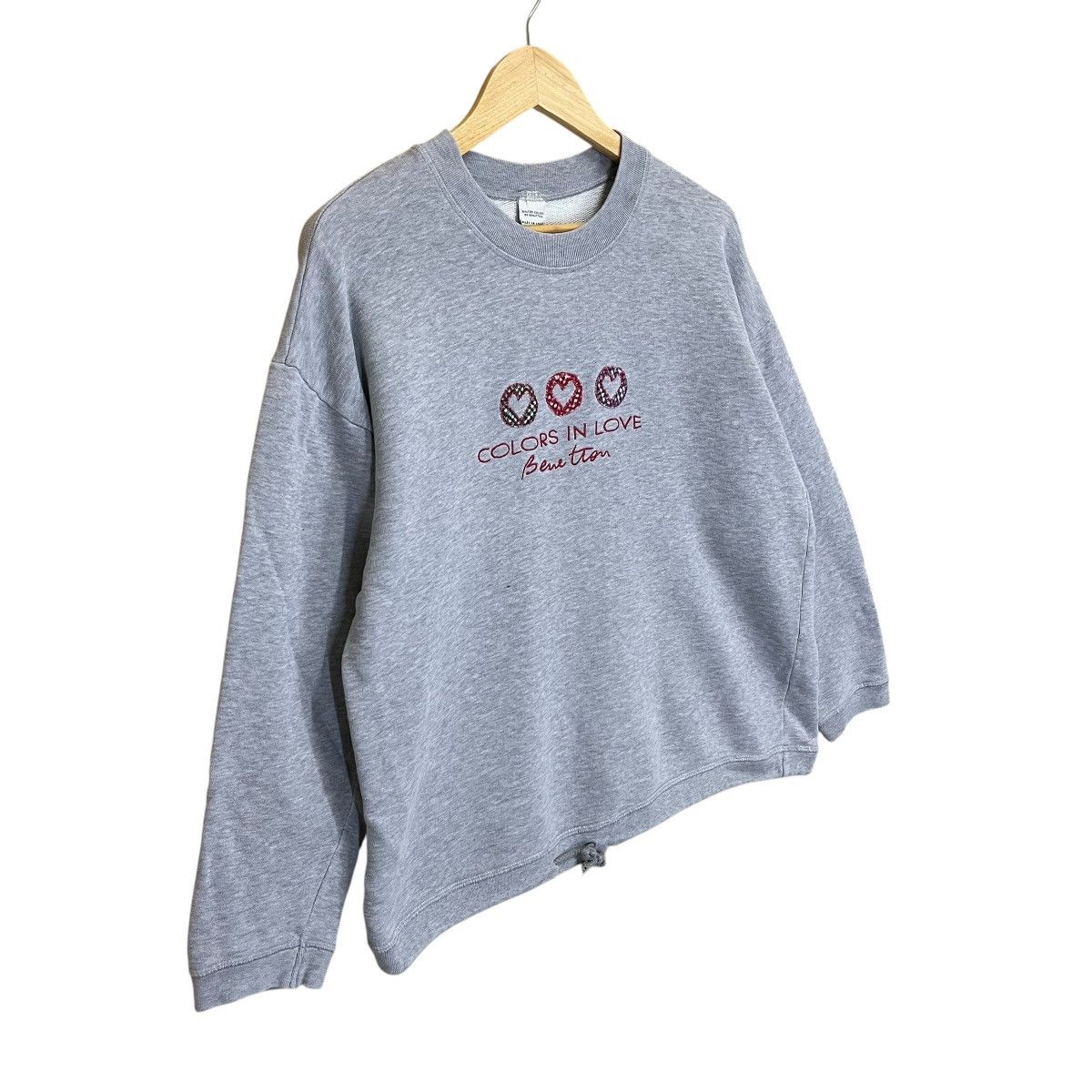 Benetton Benetton Big Logo Crewneck Sweatshirt Size US M / EU 48-50 / 2 - 2 Thumbnail
