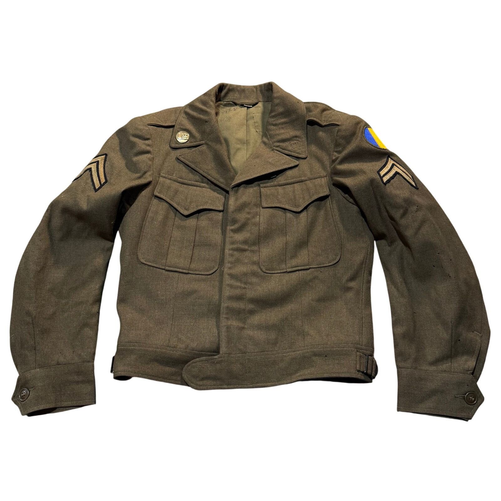 Vintage Vintage 40’s US Army WWII Wool Field Jacket Sz 34S Size US S / EU 44-46 / 1 - 1 Thumbnail