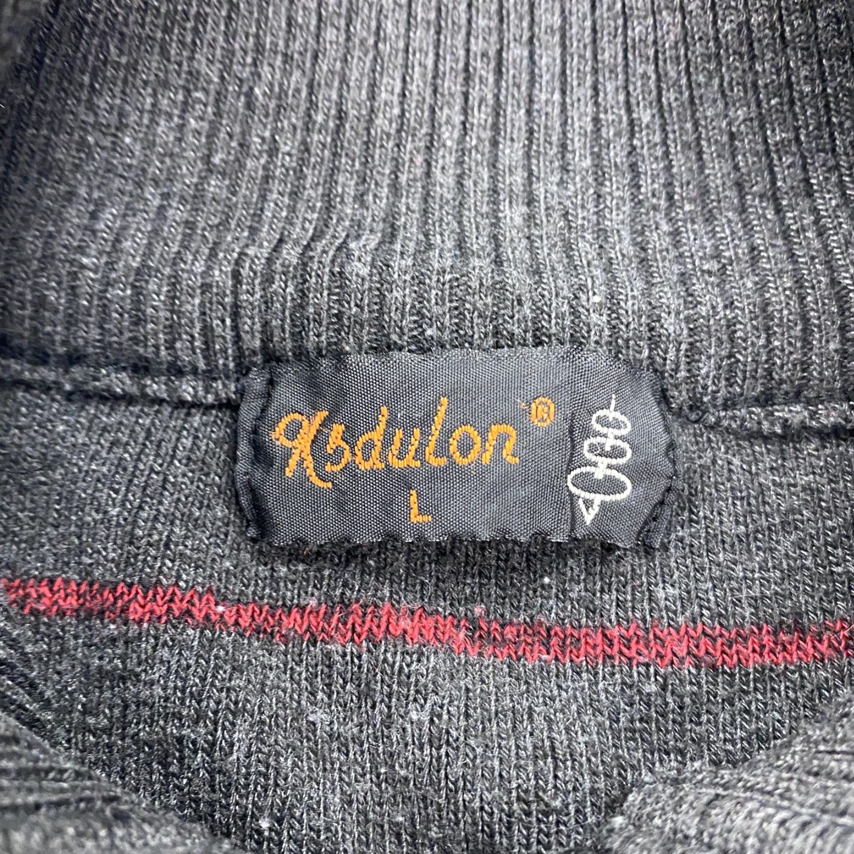 Vintage VINTAGE Kadulon Sweater Mens Large Gray Red Striped Half Zip Pullover Knit 1/4 Zip Mock Neck All Seasons Casual Mens Size US L / EU 52-54 / 3 - 3 Thumbnail