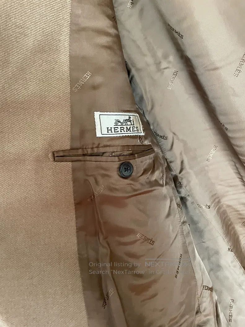 Hermes Hermes Wool Coat, Mid-length, Classic Camel Color Size US M / EU 48-50 / 2 - 3 Thumbnail