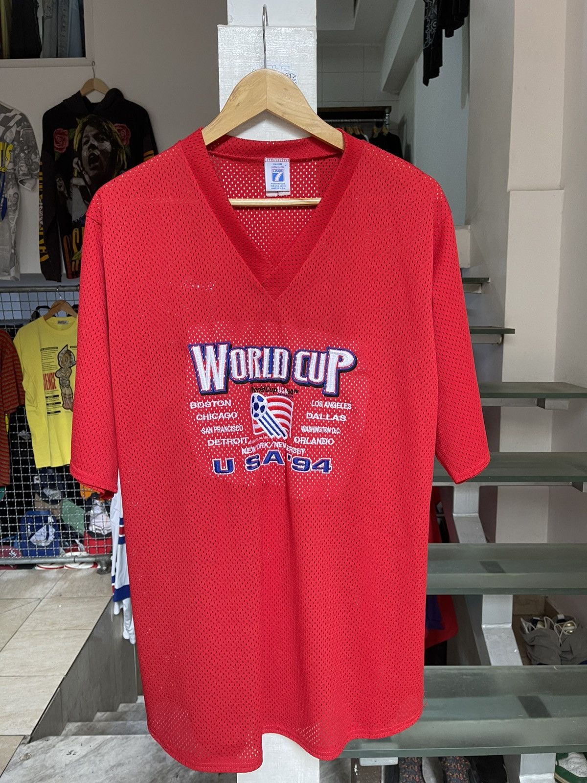 Vintage Vintage USA World Cup 94 Jersey Size US XL / EU 56 / 4 - 1 Thumbnail