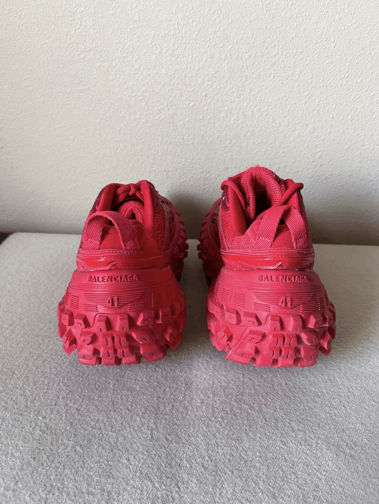 Balenciaga Balenciaga Defender Sneakers in Red Size US 8 / EU 41 - 4 Thumbnail