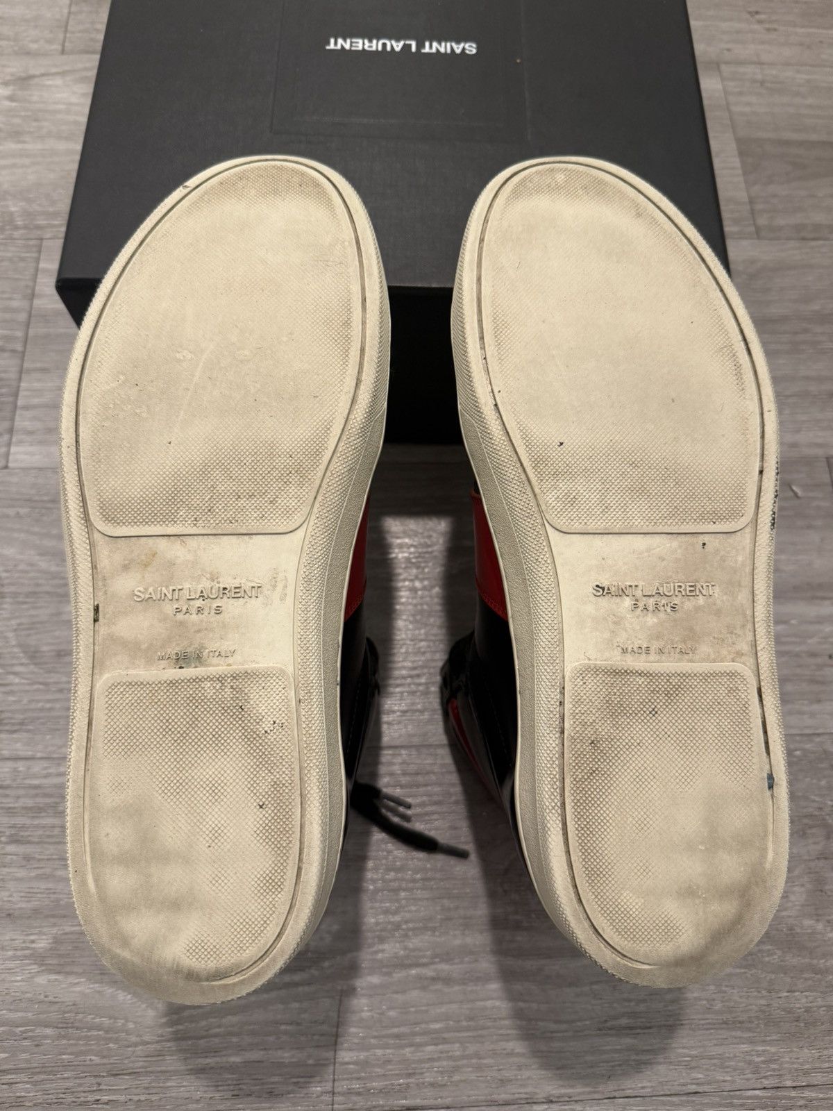 Saint Laurent Paris Saint Laurent Pairs SL/10H Black/Red Size EU 41 Size US 8 / EU 41 - 11 Thumbnail