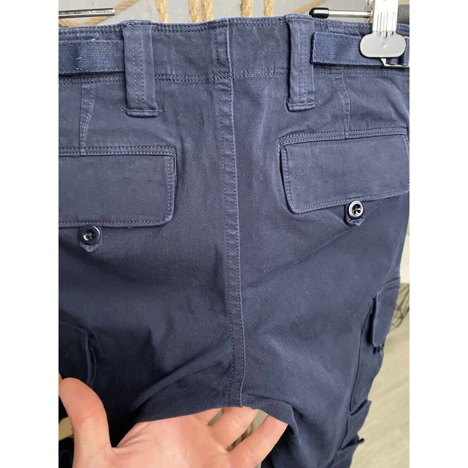 Ralph Lauren Vintage Ralph Lauren Cargo Pants Women Blue Pockets Size 4 Size 27" / US 4 / IT 40 - 22 Thumbnail