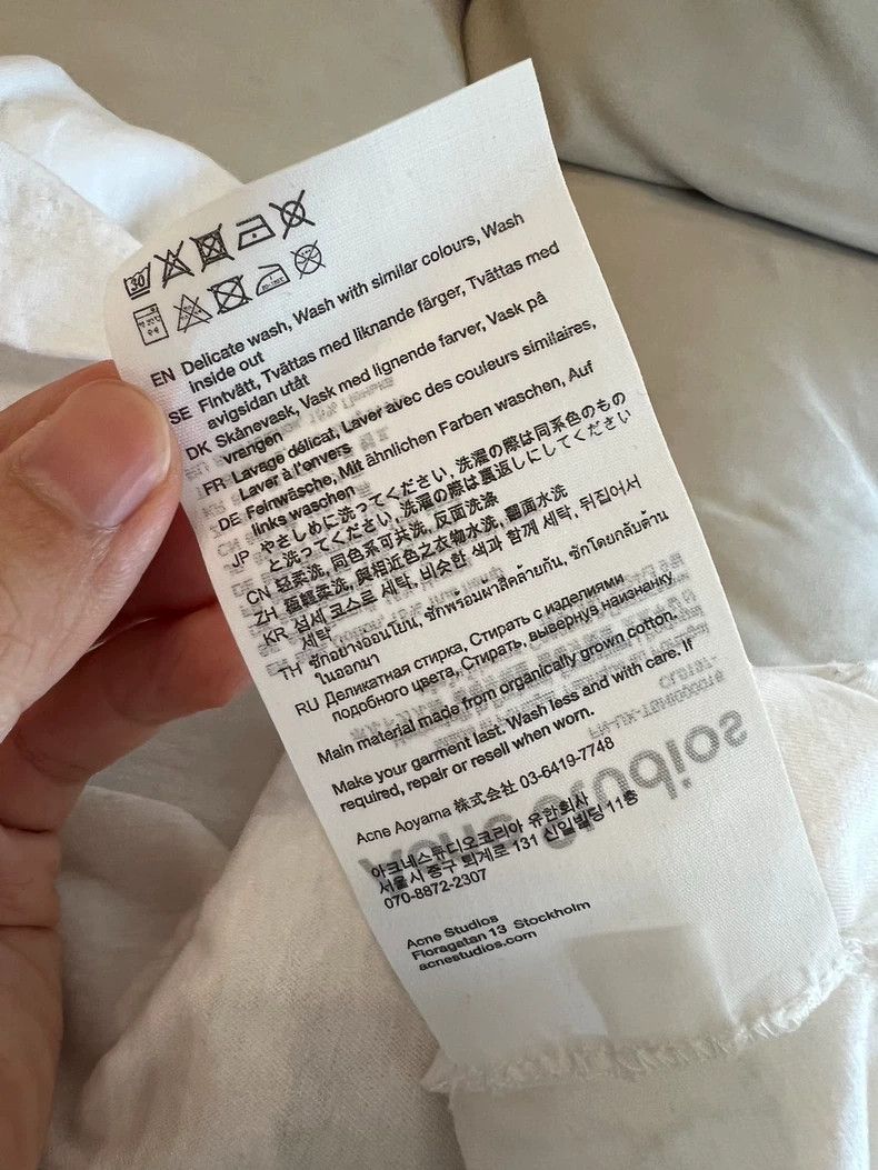 Acne Studios Acne Studios White lettered long-sleeved T-shirt Size XXL / US 16-18 / IT 52-54 - 7 Thumbnail