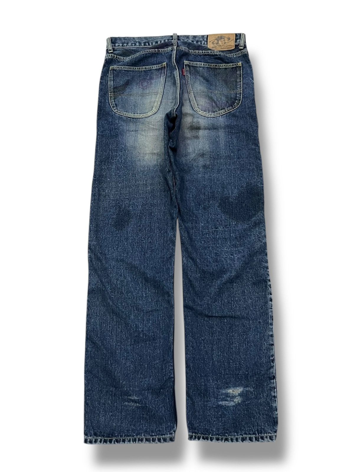 Art Comes First Vintage OZONE ROCKS Grafitti Art. Japan Rebirth Denim W35 Size US 35 - 3 Thumbnail