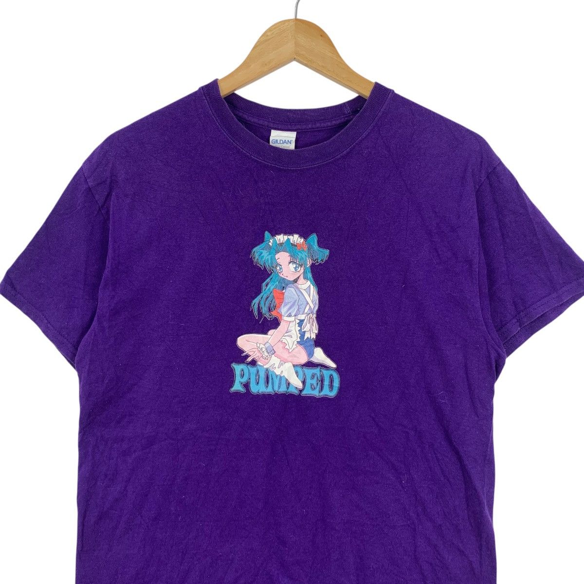 Vintage Vintage PUMPED HOOK UPS Skateboard Anime Tee Shirt Top Size US M / EU 48-50 / 2 - 4 Thumbnail