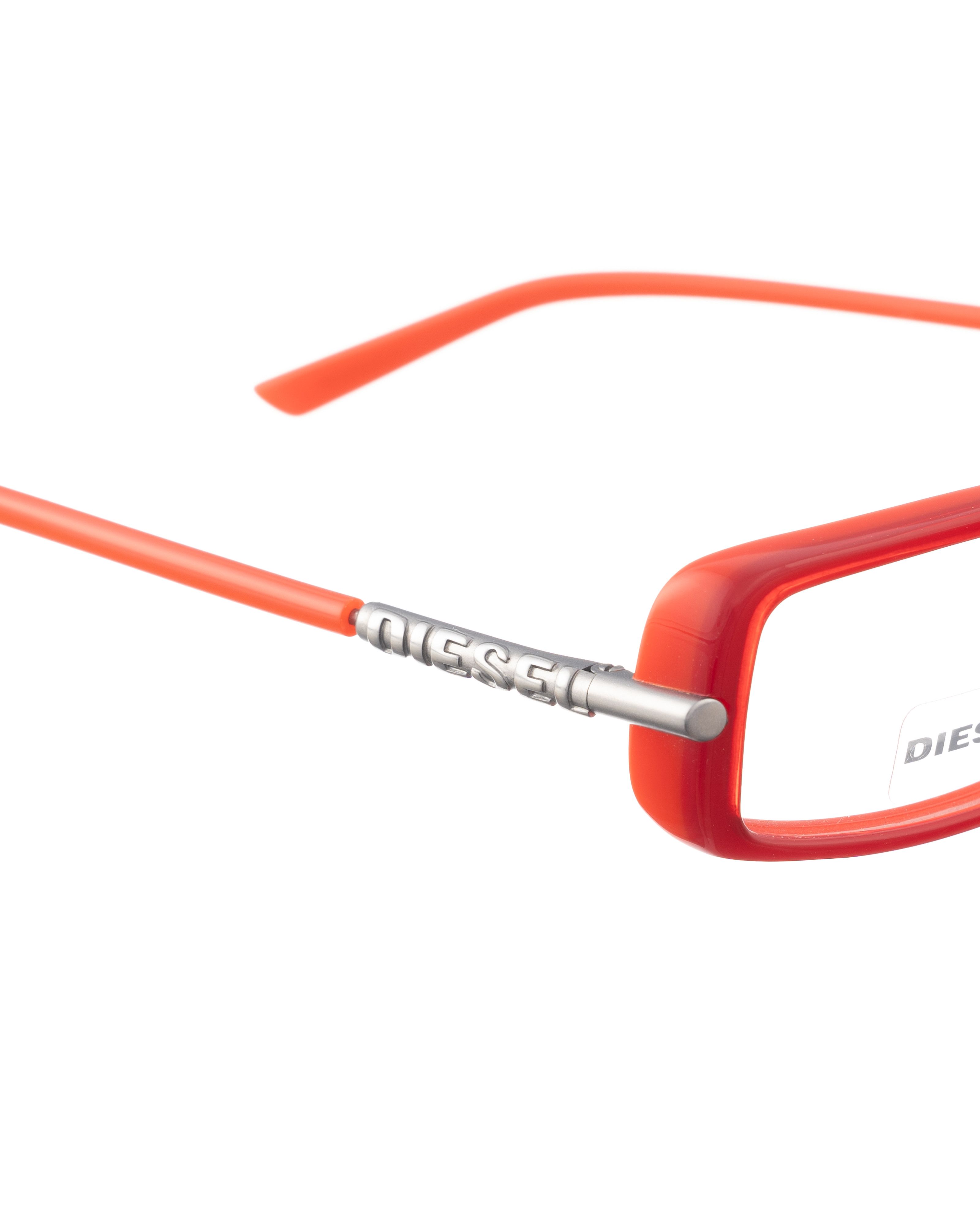 Diesel Diesel 00S Red Plastic Glasses with Metal Logo Size ONE SIZE - 3 Thumbnail