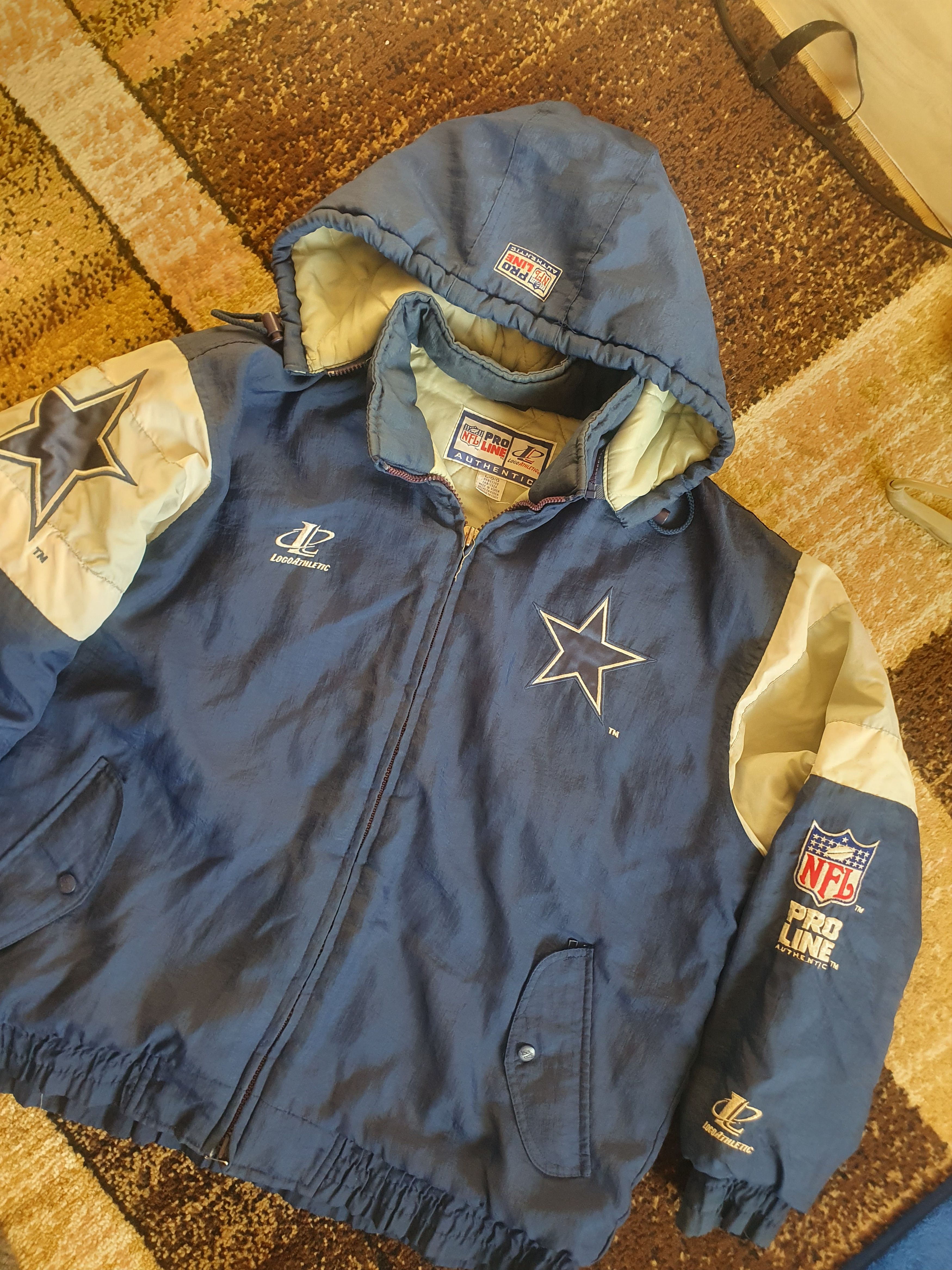 Logo Athletic × Pro Line × Vintage Dallas Cowboys Vtg Pro Line Logo Athletic Jacket sz L Size US L / EU 52-54 / 3 - 3 Thumbnail
