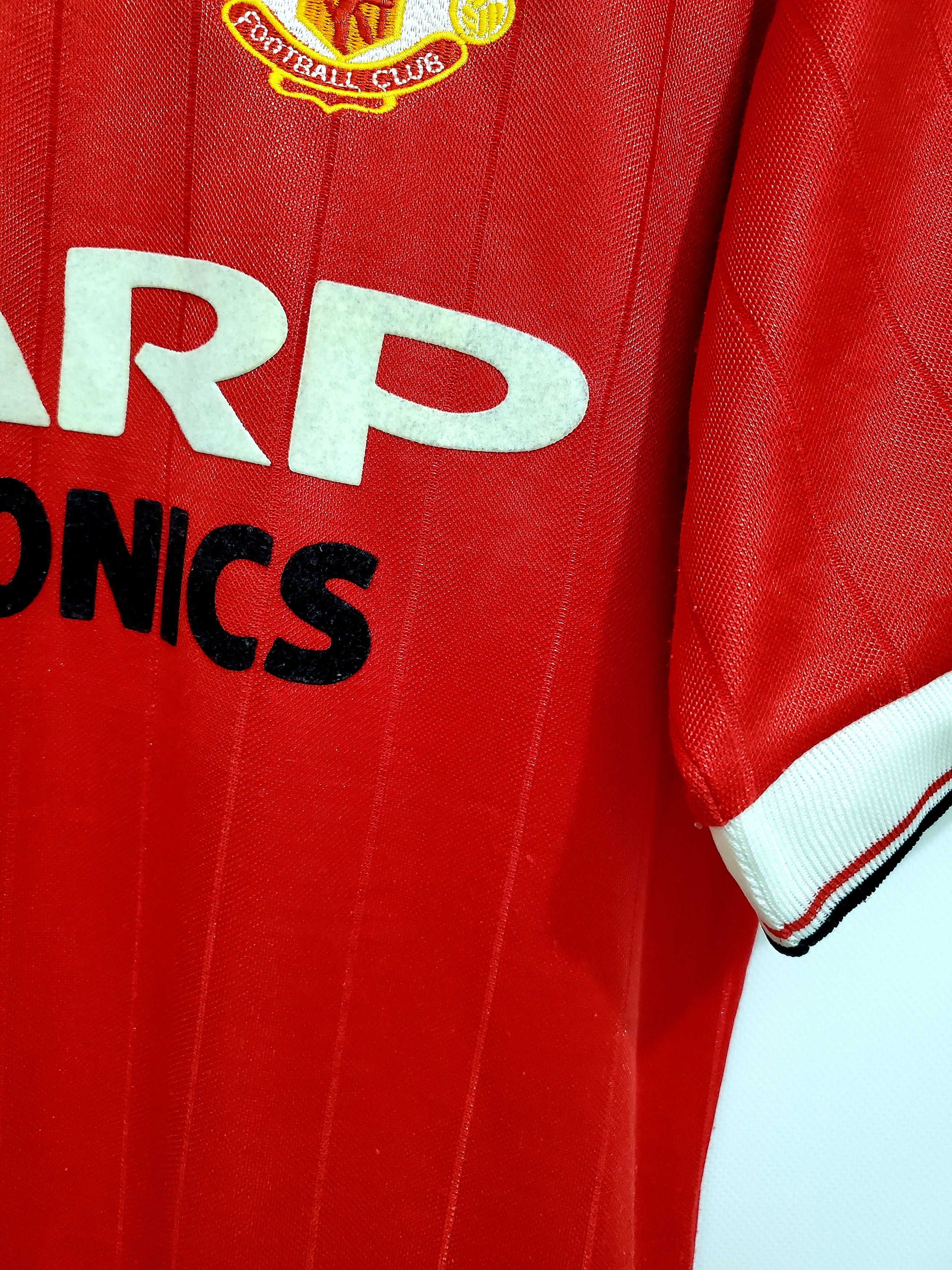 Adidas Vintage MANCHESTER UNITED 1983 HOME sharp jersey reprint L Size US L / EU 52-54 / 3 - 3 Thumbnail