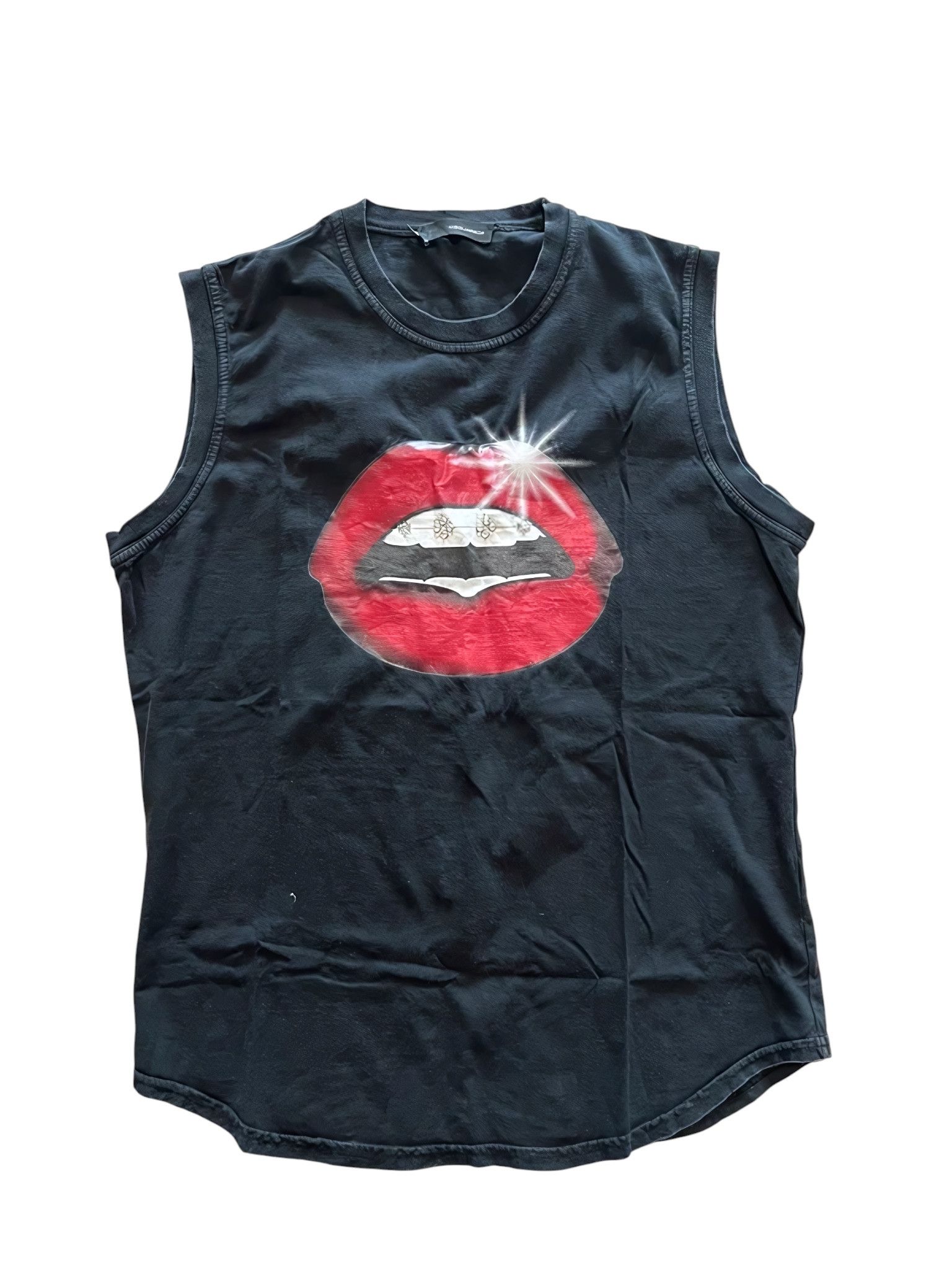 Dsquared2 F/W 2003 RUNWAY LIPS TANK TOP Size US M / EU 48-50 / 2 - 3 Thumbnail