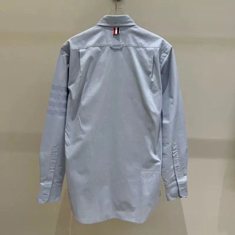 Other Thom Browne Long Sleeve Striped Shirt in Light Blue . Size US M / EU 48-50 / 2 - 4 Thumbnail