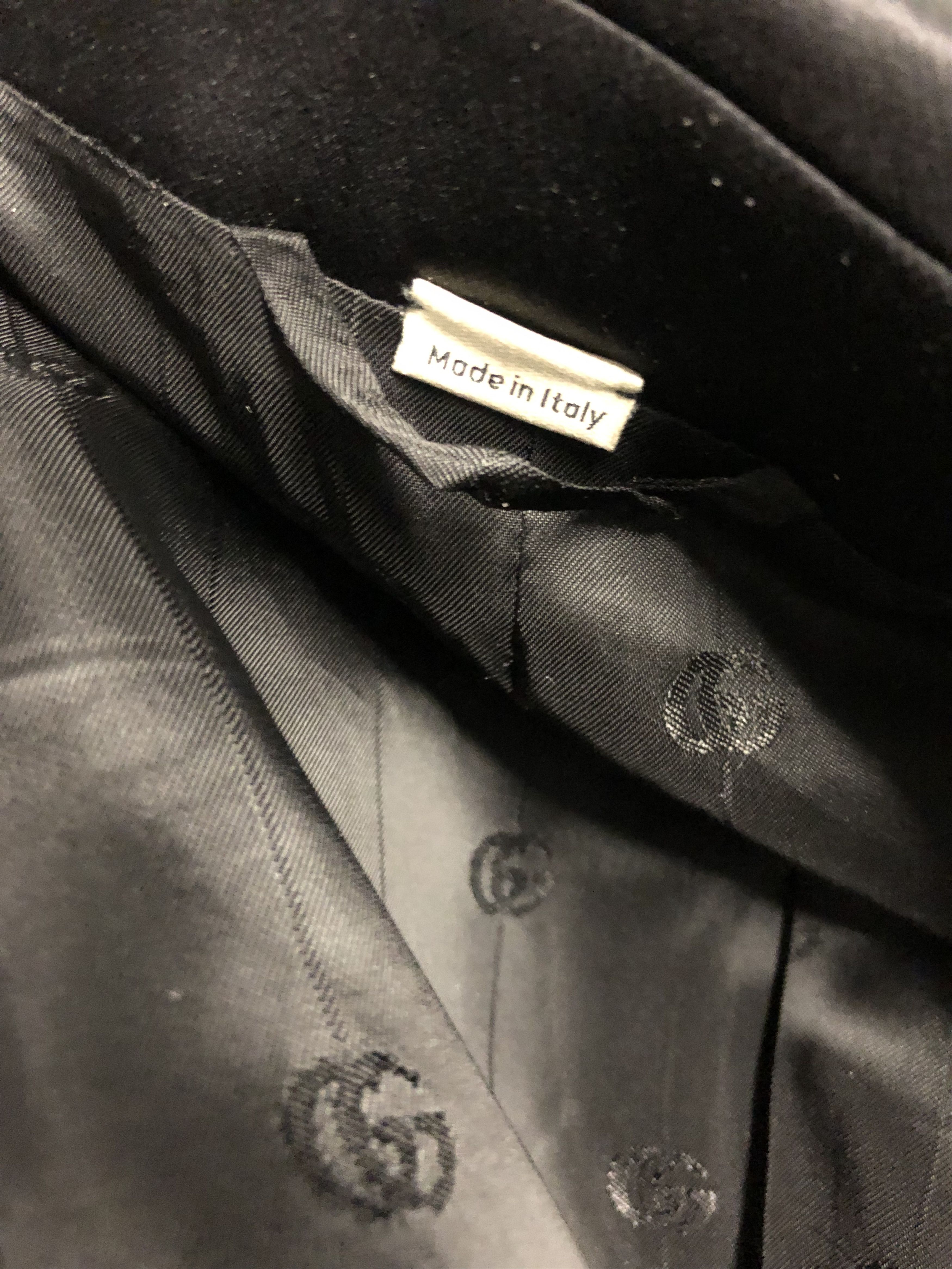 Gucci Gucci Black Double-Breasted Blazer Size 48L - 3 Thumbnail