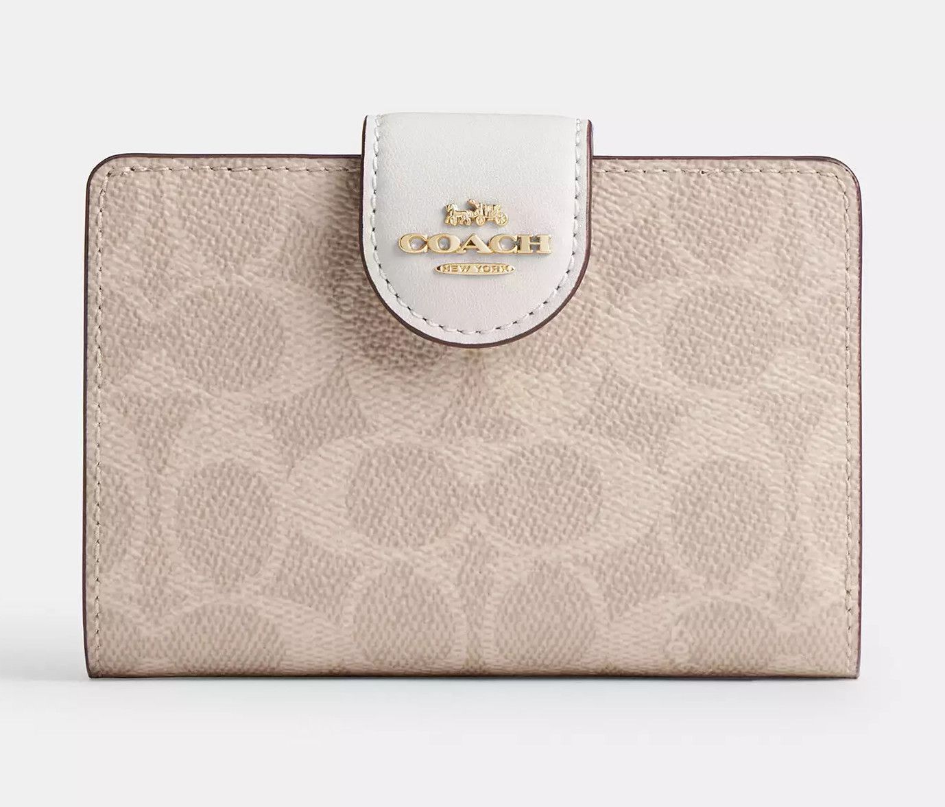 Coach Medium Corner Zip Wallet In Signature Canvas CW786 Size ONE SIZE - 7 Thumbnail