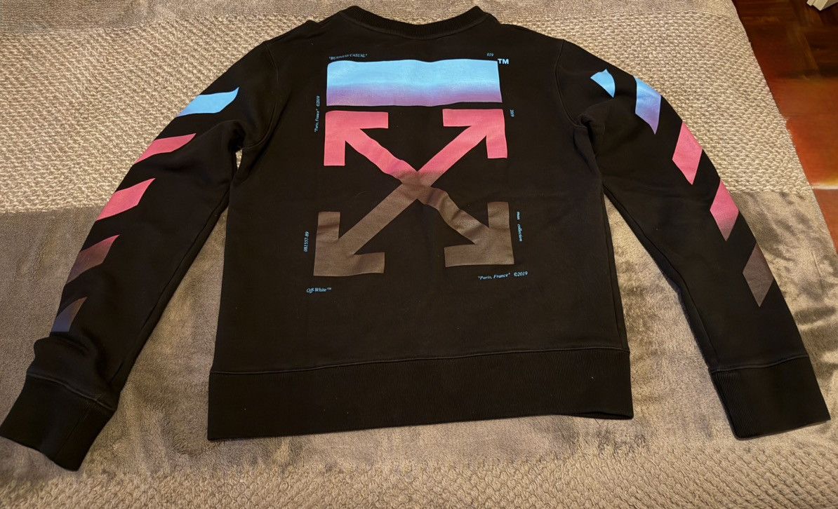 Off-White OffWhite FW18 Diagonal Gradient Sweatshirt Size US L / EU 52-54 / 3 - 2 Thumbnail