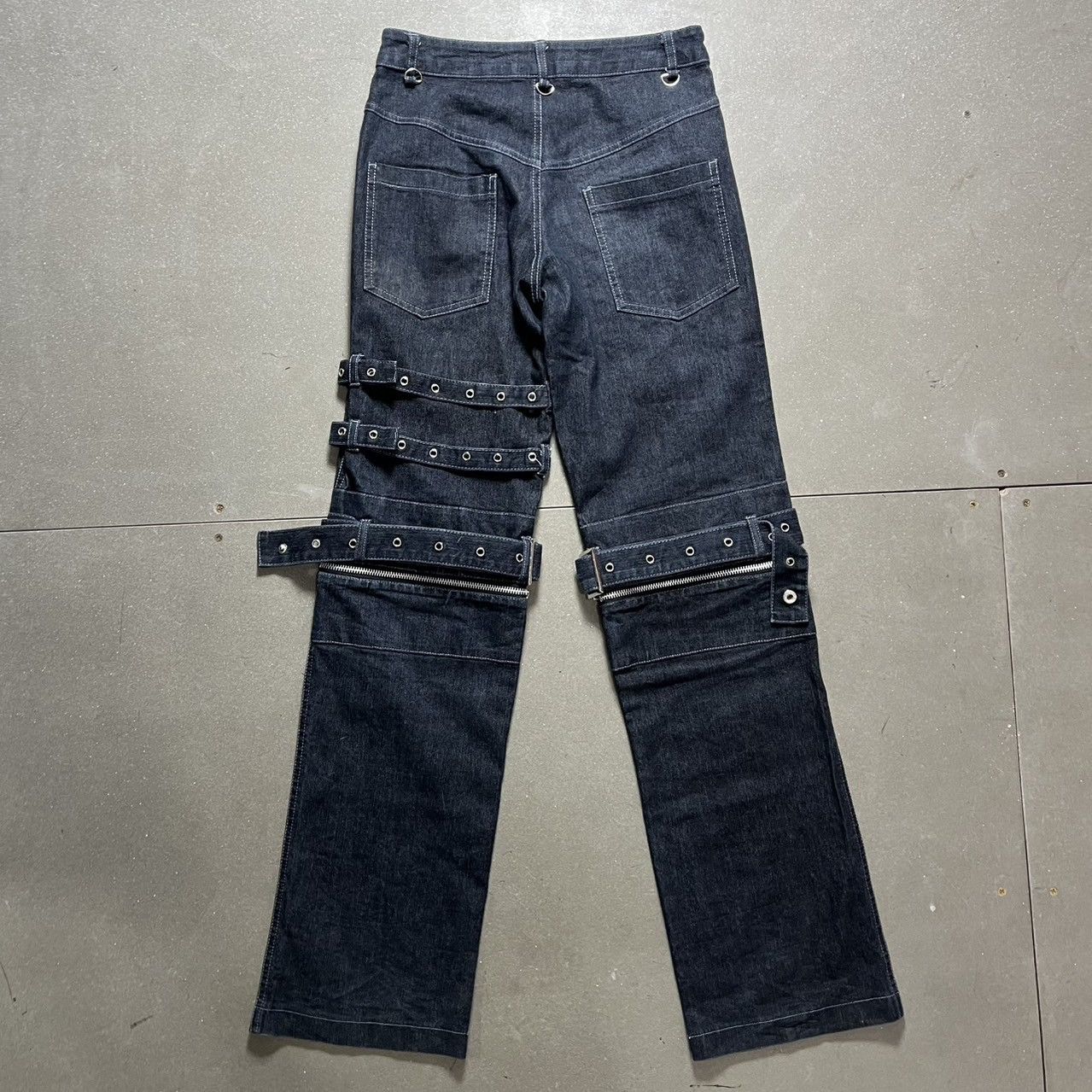 If Six Was Nine × Le Grande Bleu (L.G.B.) Blood Storm Strap Adjustable & Zip-off Denim Size US 30 / EU 46 - 8 Thumbnail