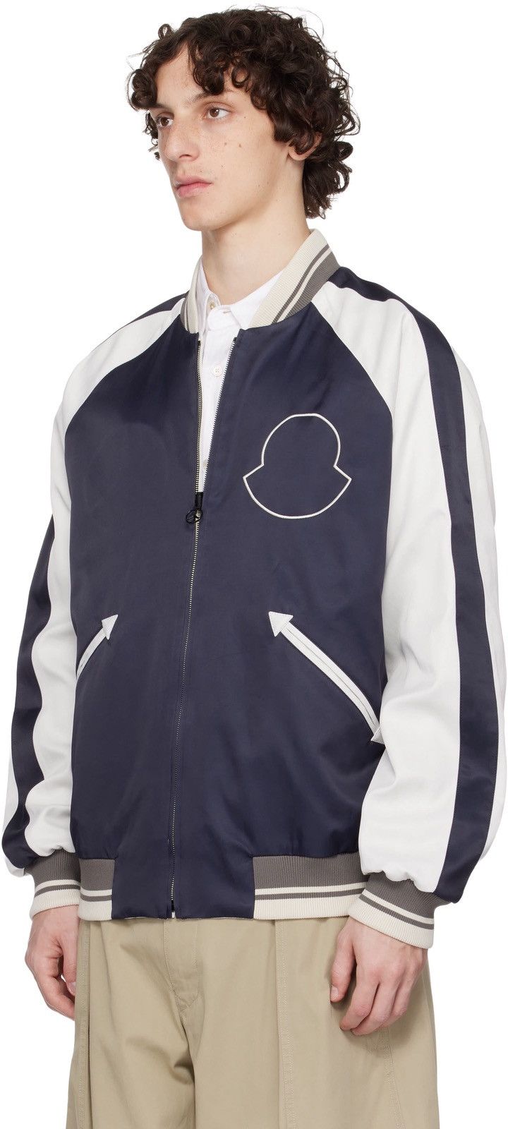 Moncler MONCLER GENIUS Mercedes-Benz by NIGO White Navy Reversible Size US L / EU 52-54 / 3 - 17 Thumbnail